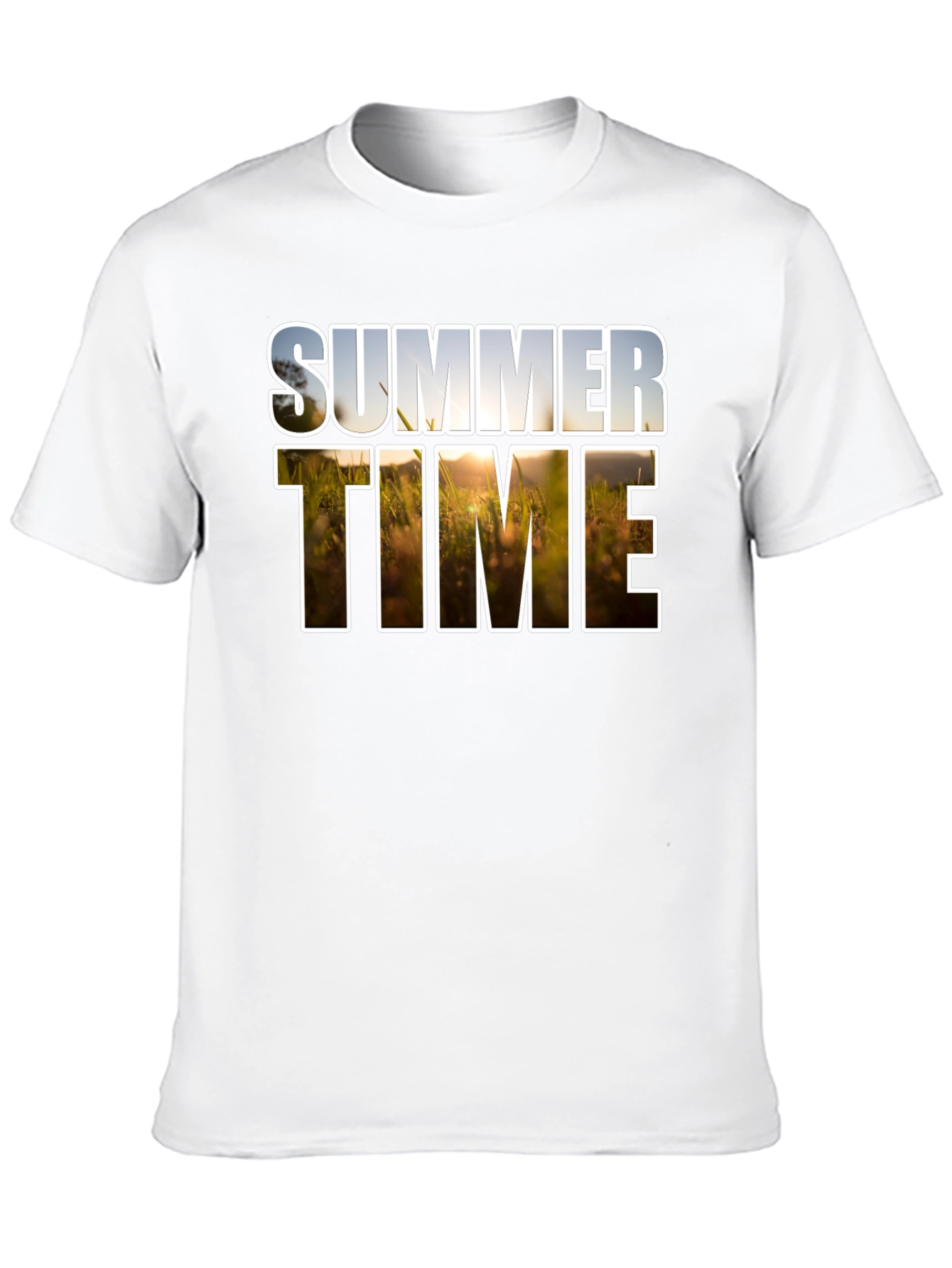 Summer Time Graphic Tee - Relaxed Fit Cotton T-Shirt