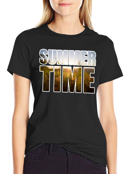Summer Time Graphic Tee - Relaxed Fit Cotton T-Shirt