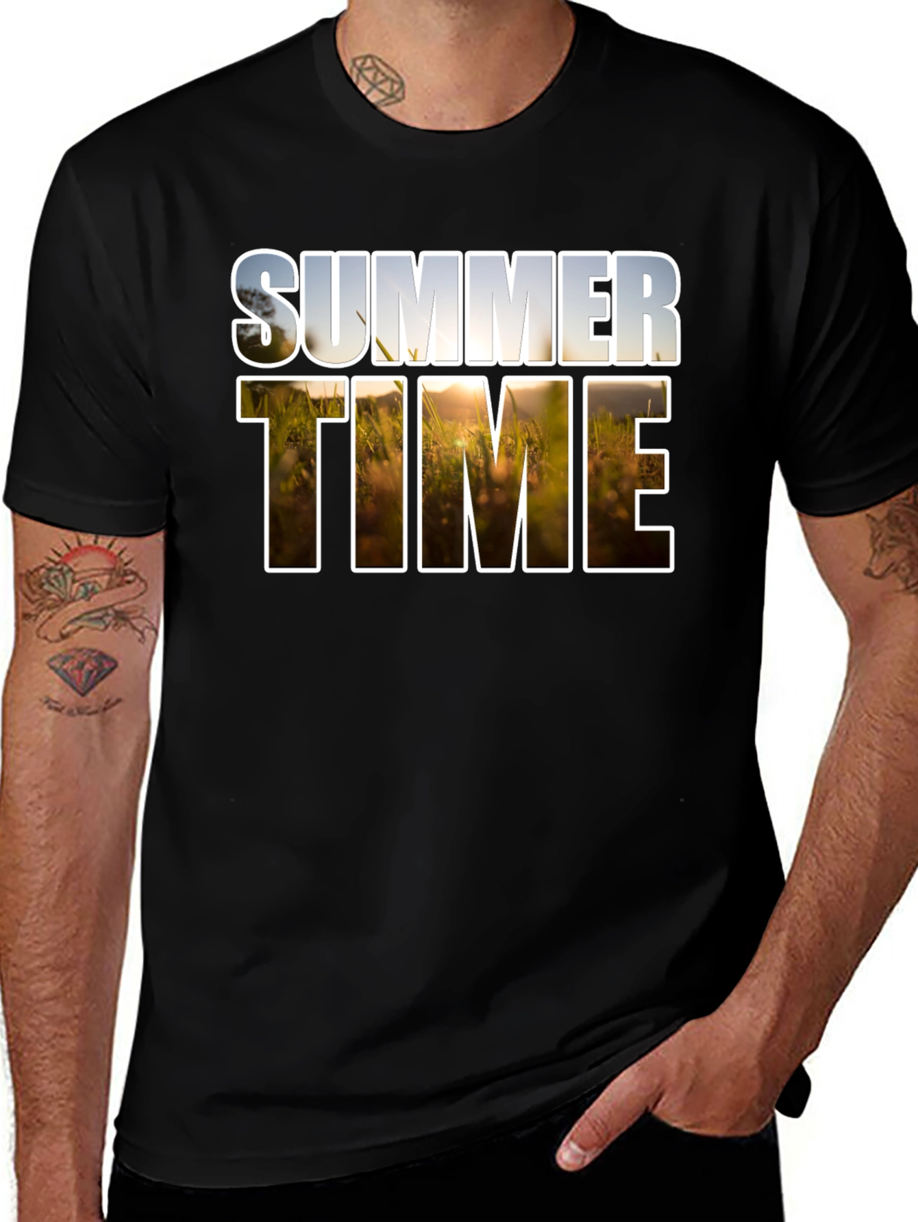 Summer Time Graphic Tee - Relaxed Fit Cotton T-Shirt