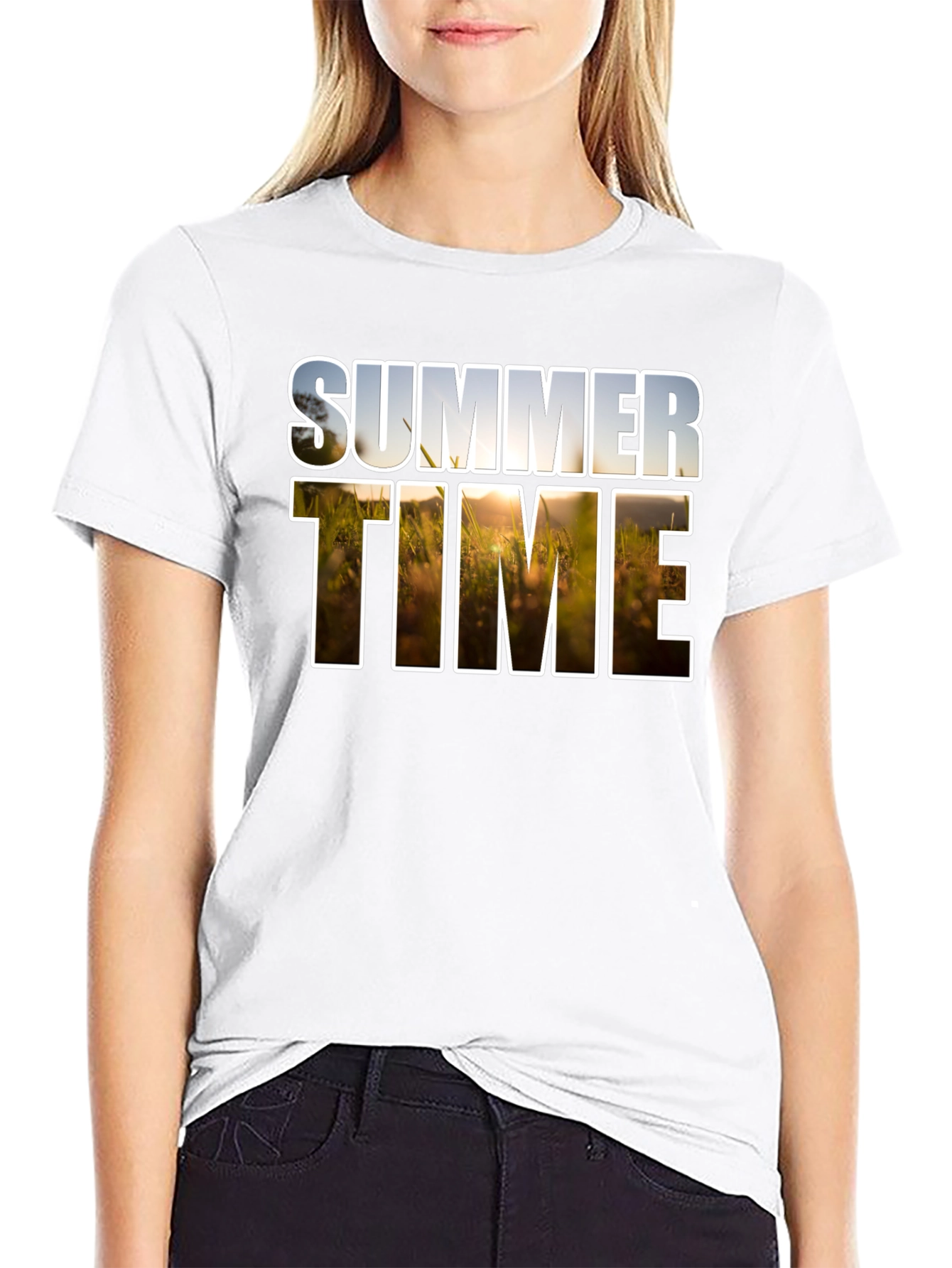 Summer Time Graphic Tee - Relaxed Fit Cotton T-Shirt