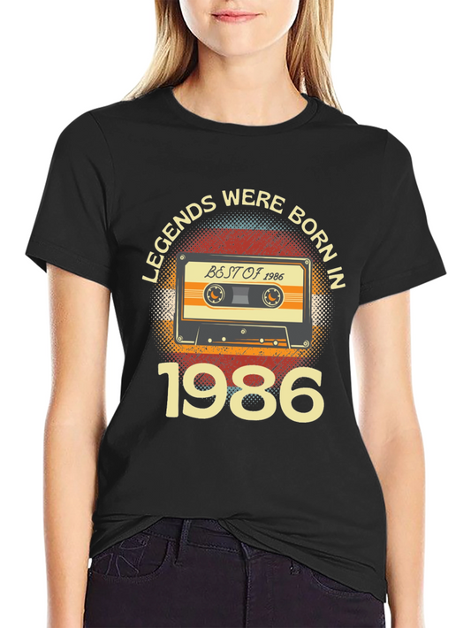 Legends Born in 1986 Cassette T-Shirt