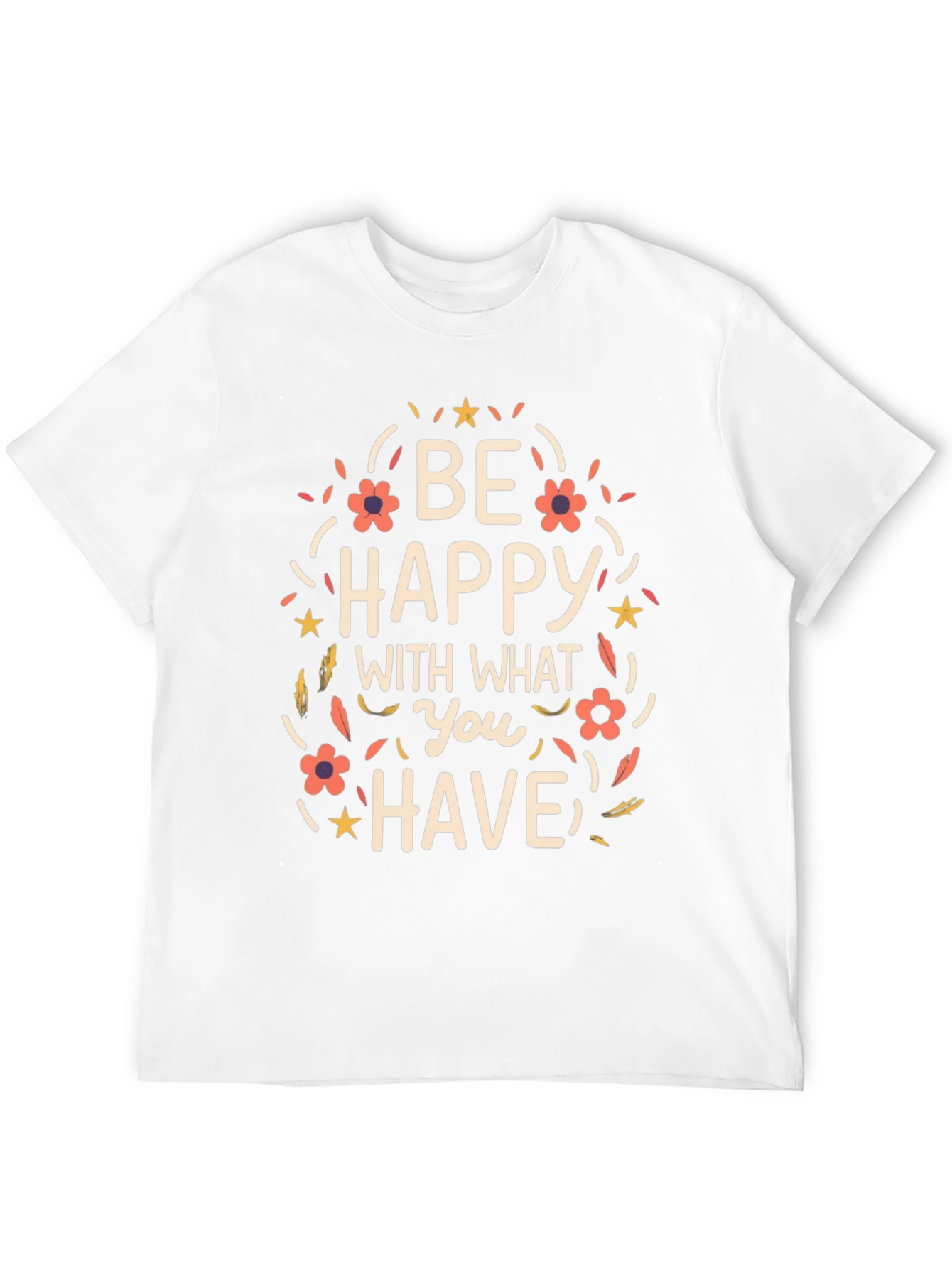 Be Happy Graphic T-Shirt - Black