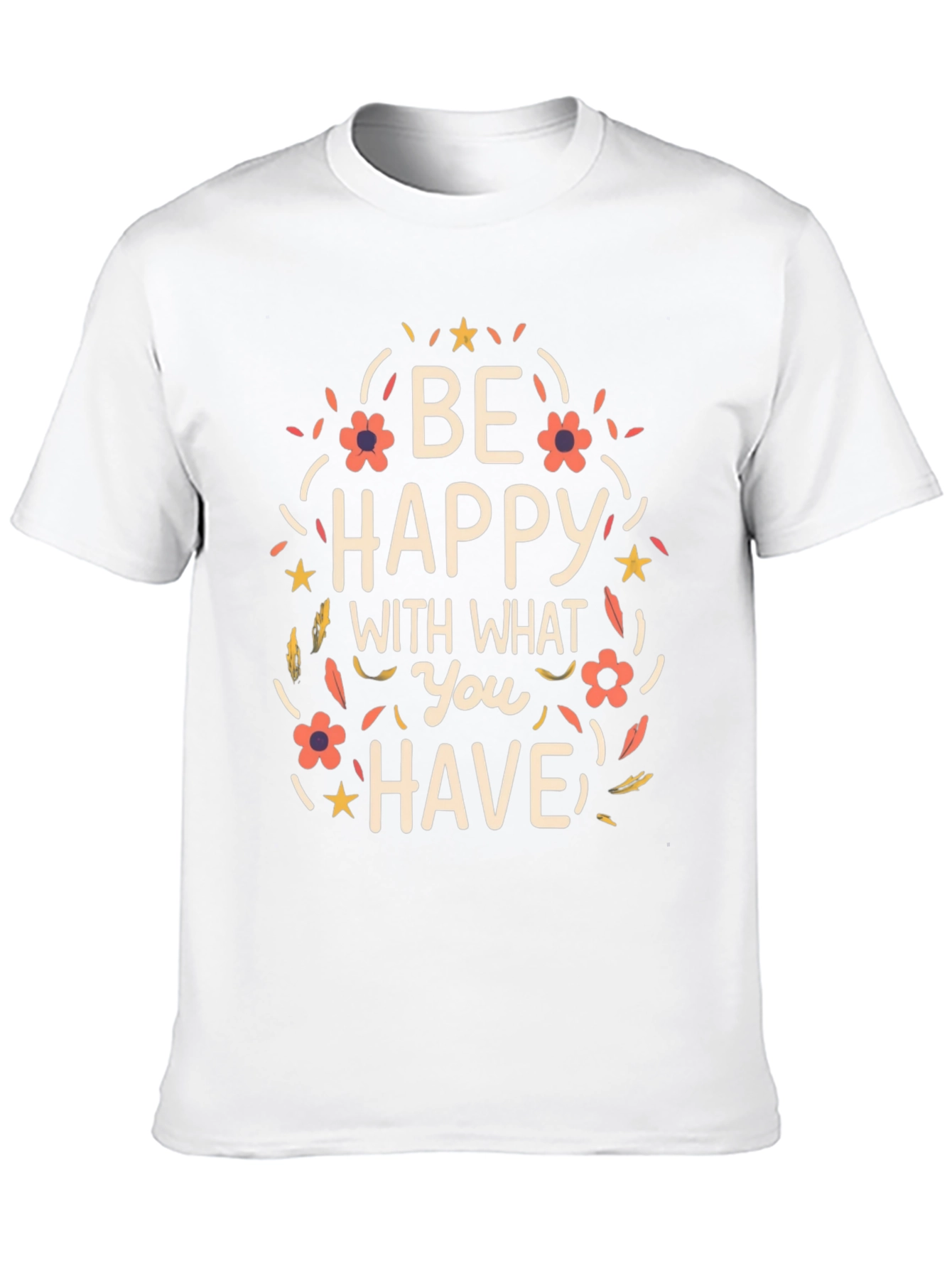 Be Happy Graphic T-Shirt - Black