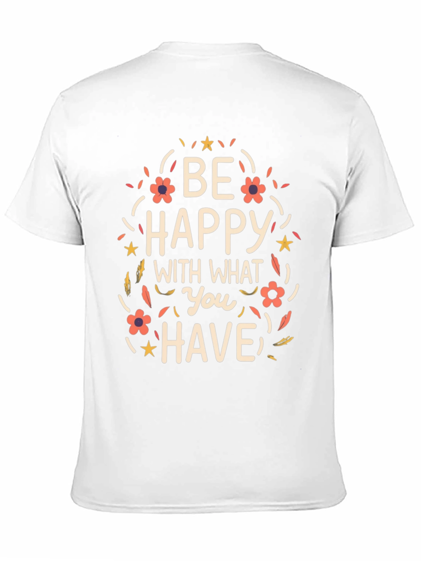 Be Happy Graphic T-Shirt - Black