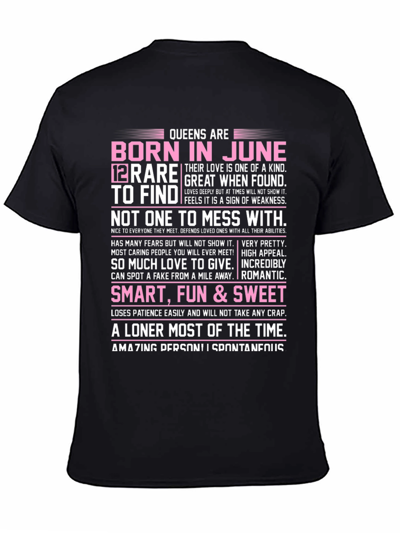 Queens Born in June Graphic T-Shirt