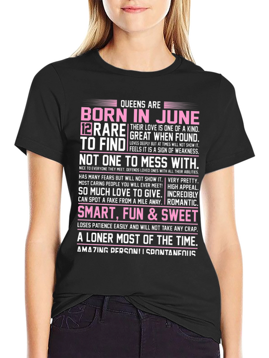 Queens Born in June Graphic T-Shirt