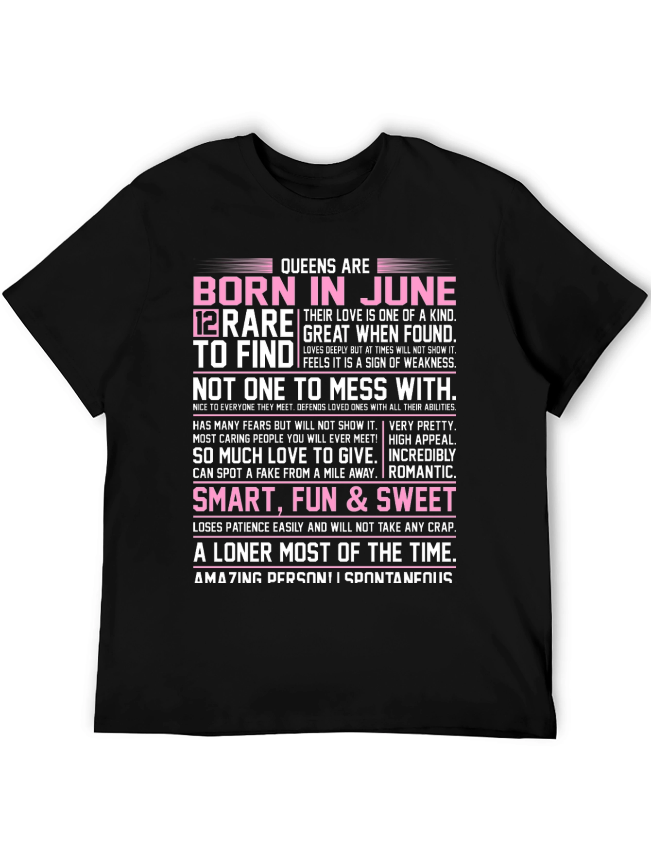 Queens Born in June Graphic T-Shirt