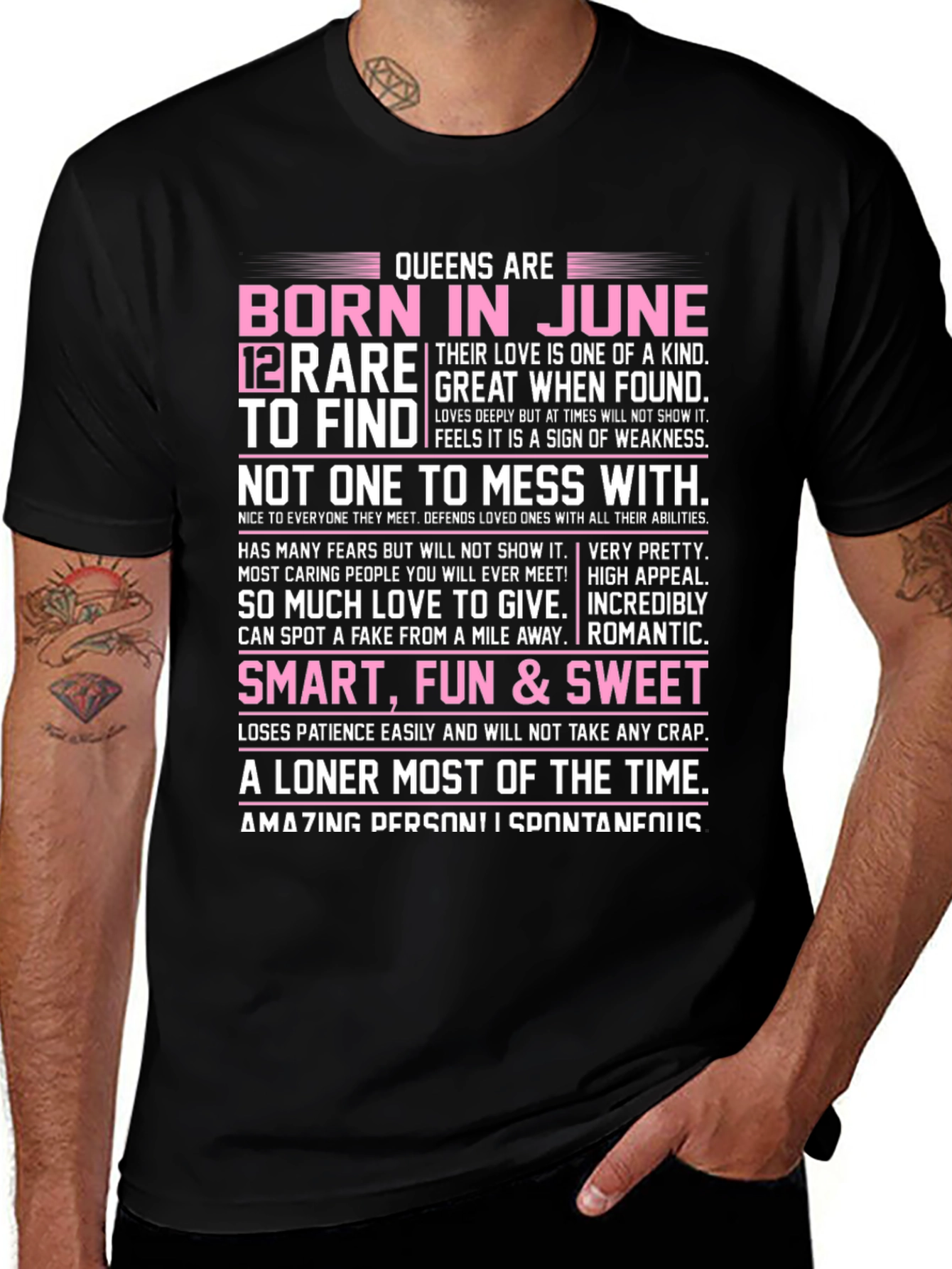 Queens Born in June Graphic T-Shirt