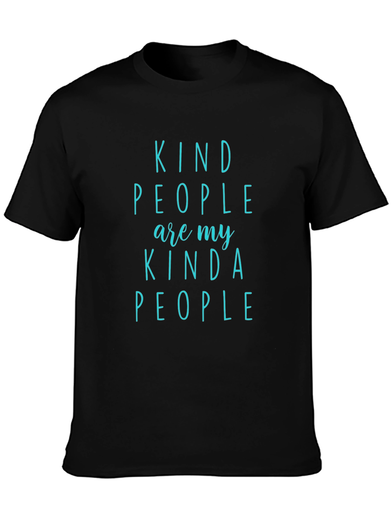 Kind People Graphic Tee - Soft Black T-Shirt