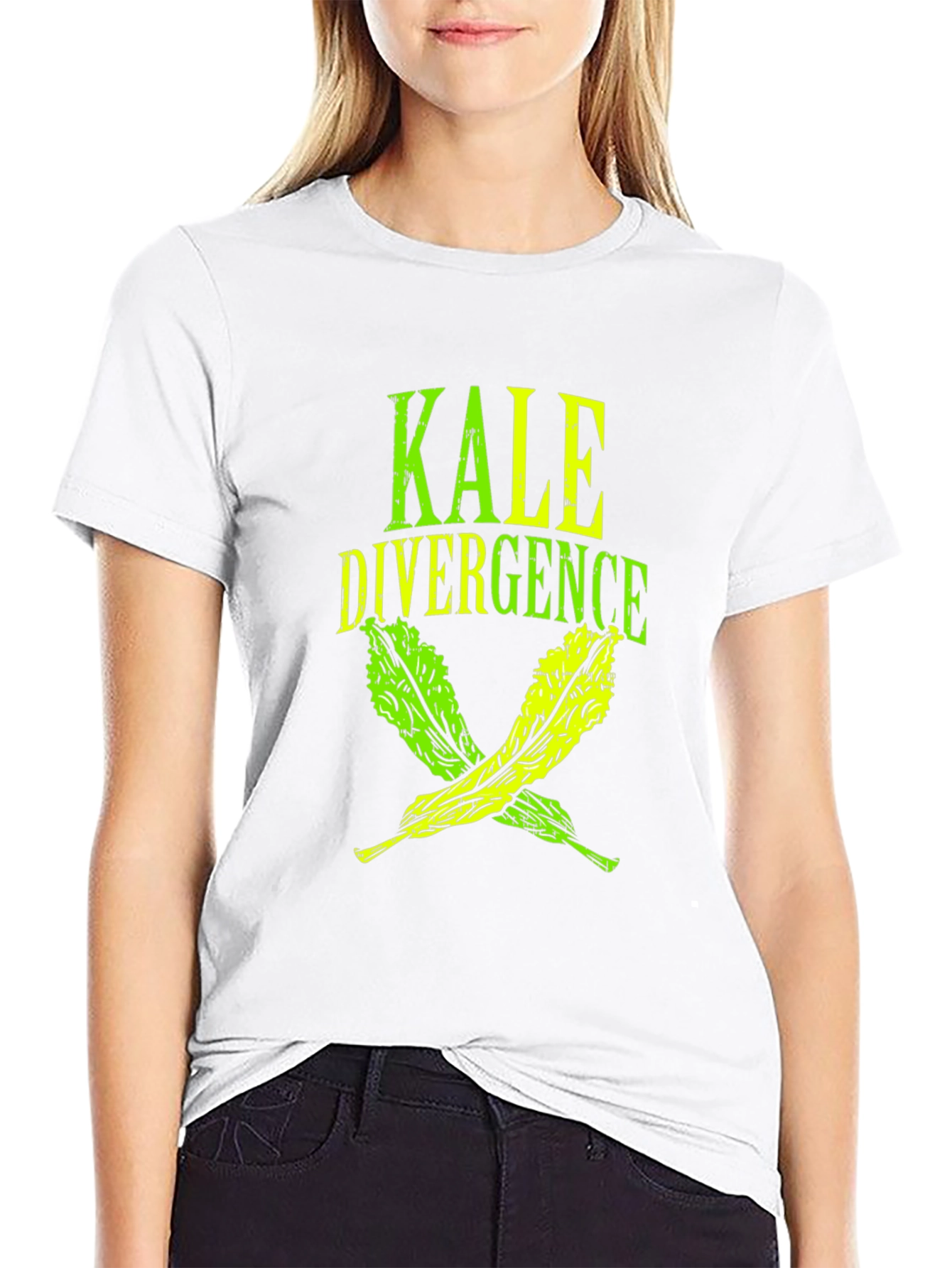 Kale Divergence Graphic Tee - Black Cotton