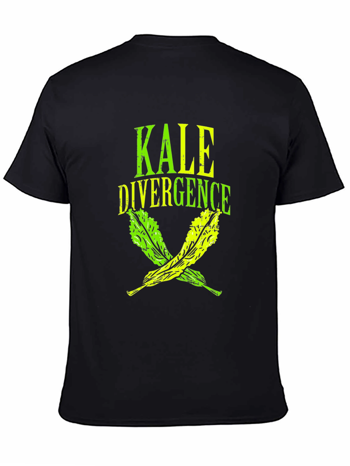 Kale Divergence Graphic Tee - Black Cotton