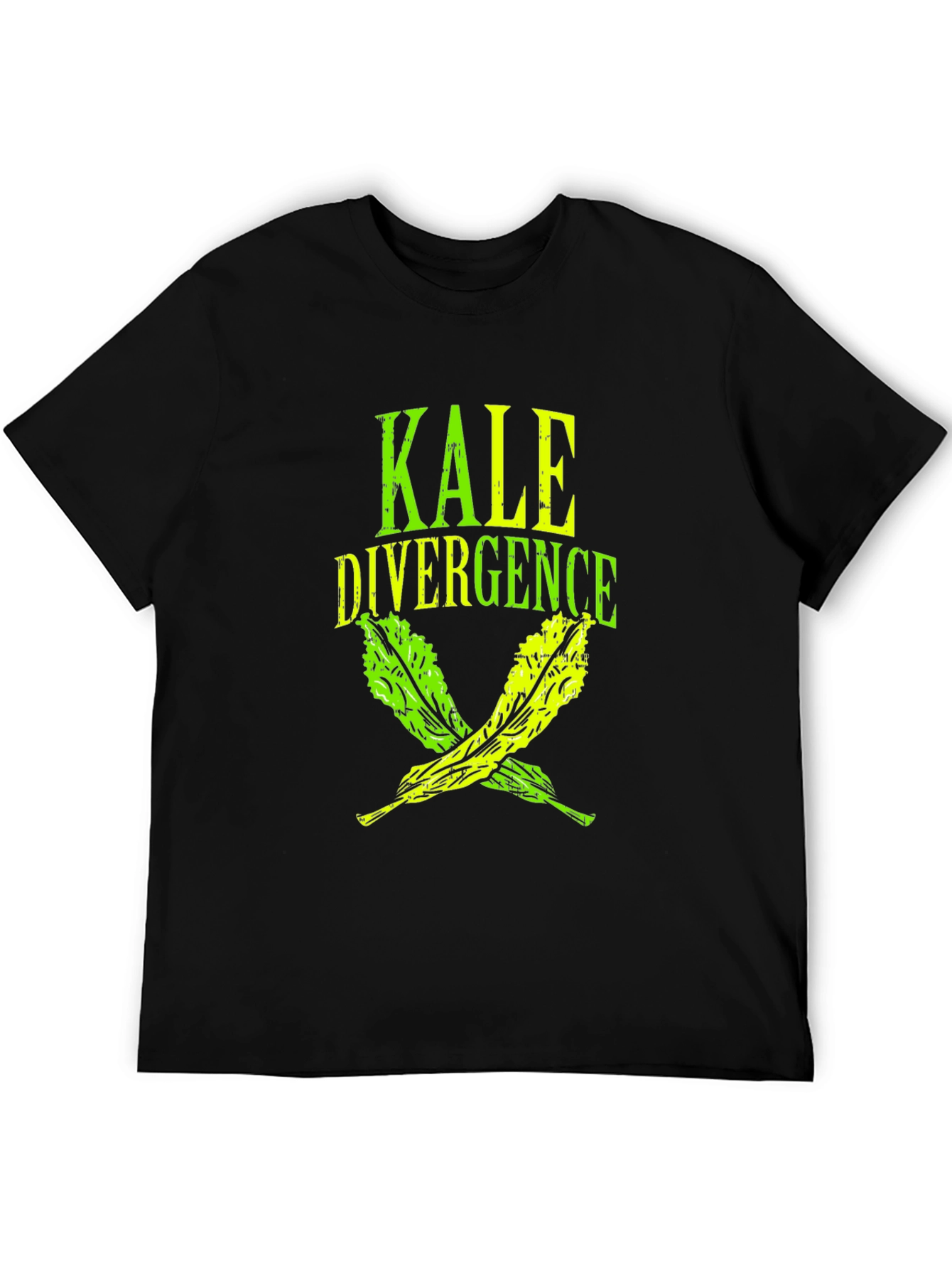 Kale Divergence Graphic Tee - Black Cotton