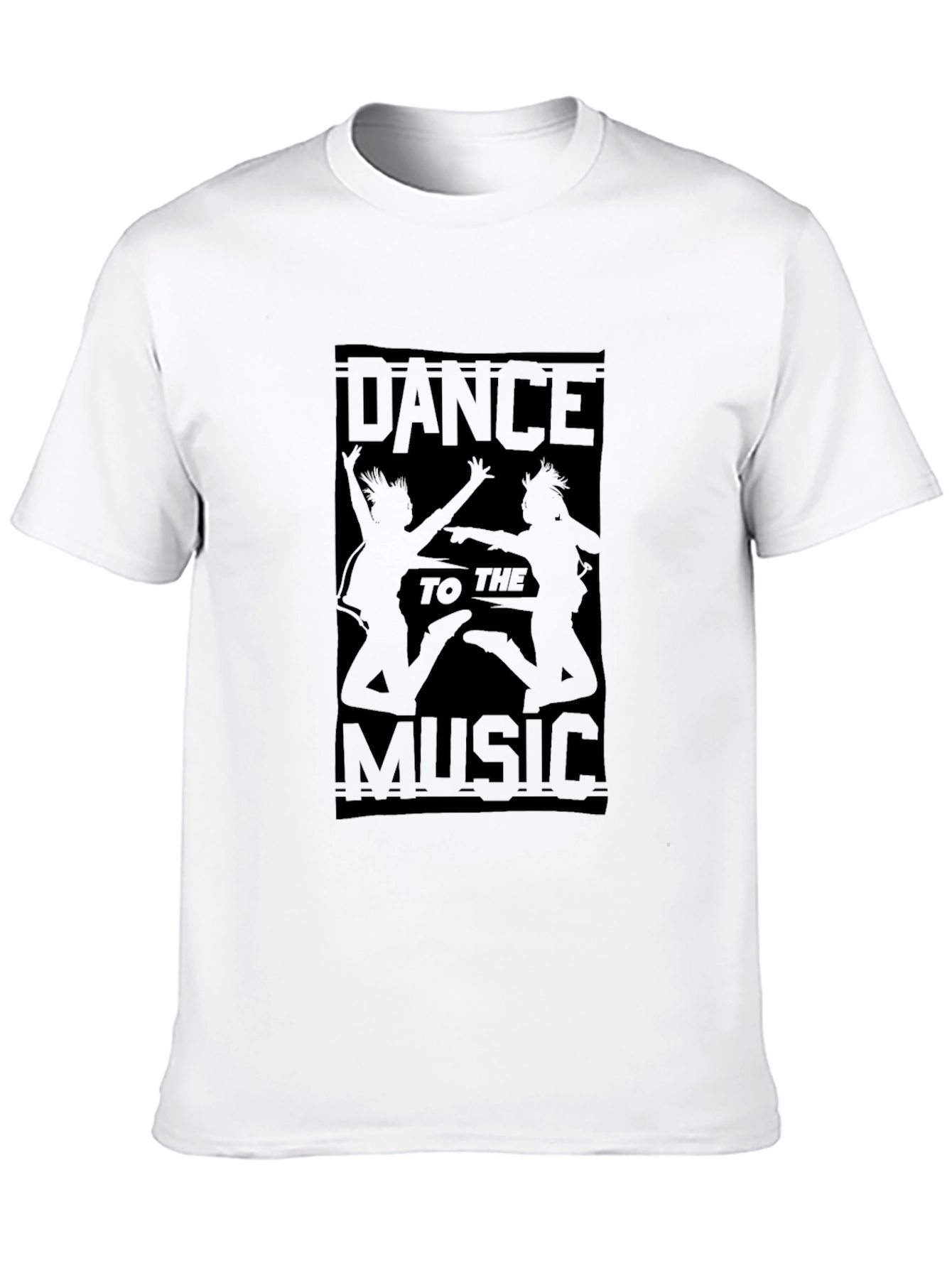 Dance to the Music Black Graphic Tee