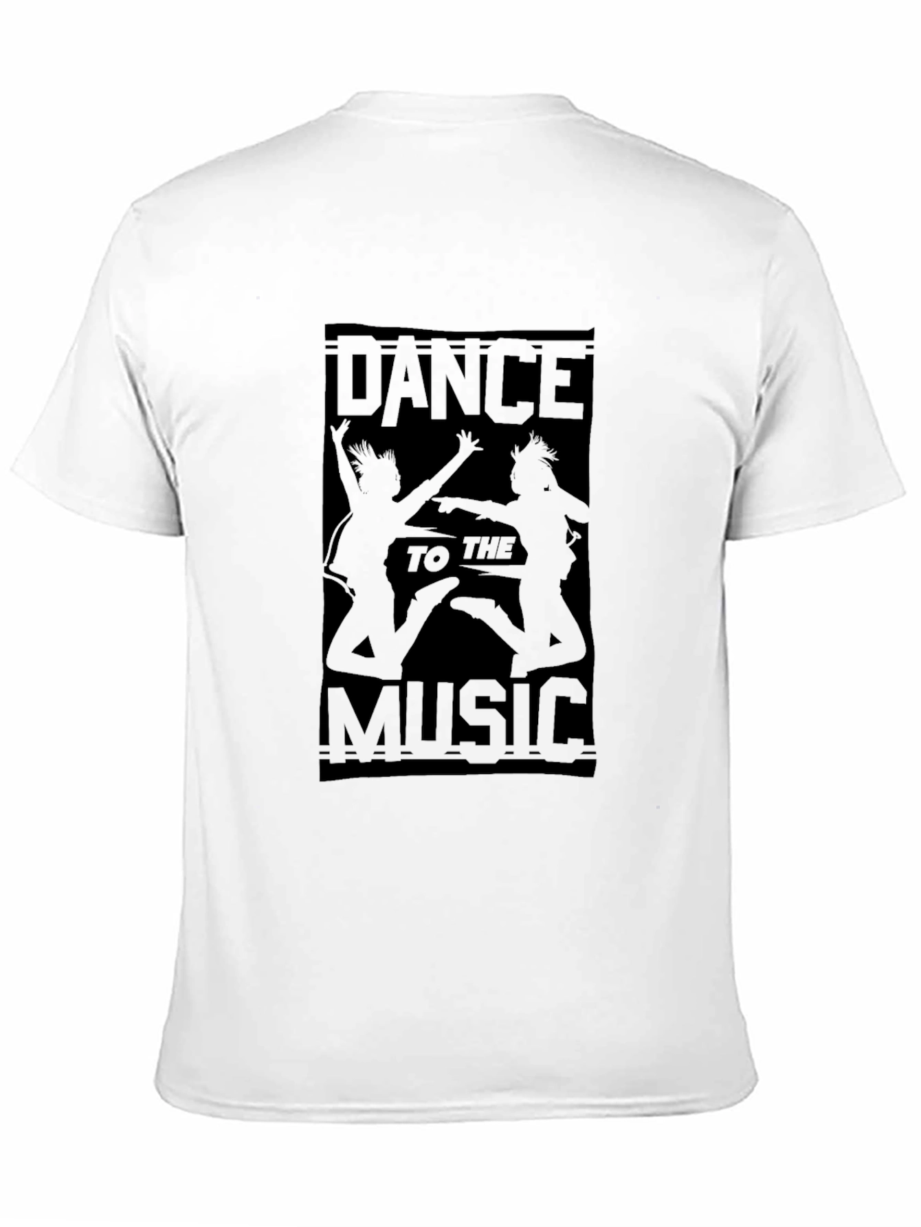 Dance to the Music Black Graphic Tee