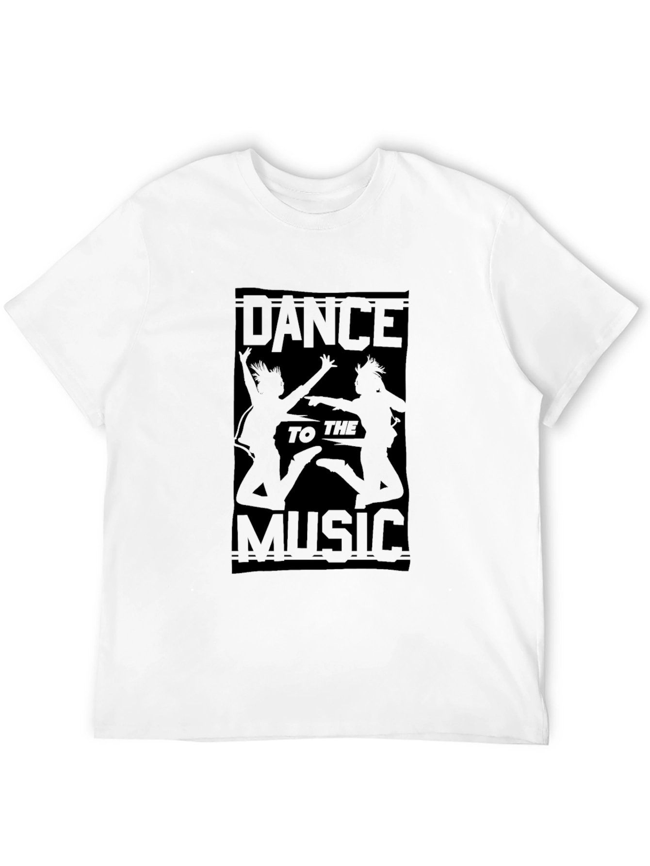 Dance to the Music Black Graphic Tee
