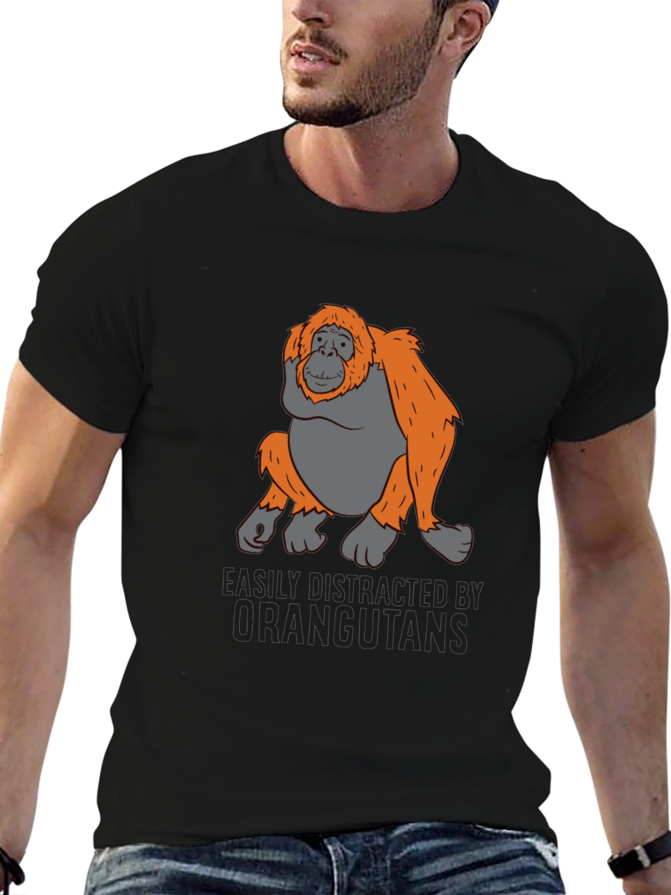 Easily Distracted Orangutan Tee
