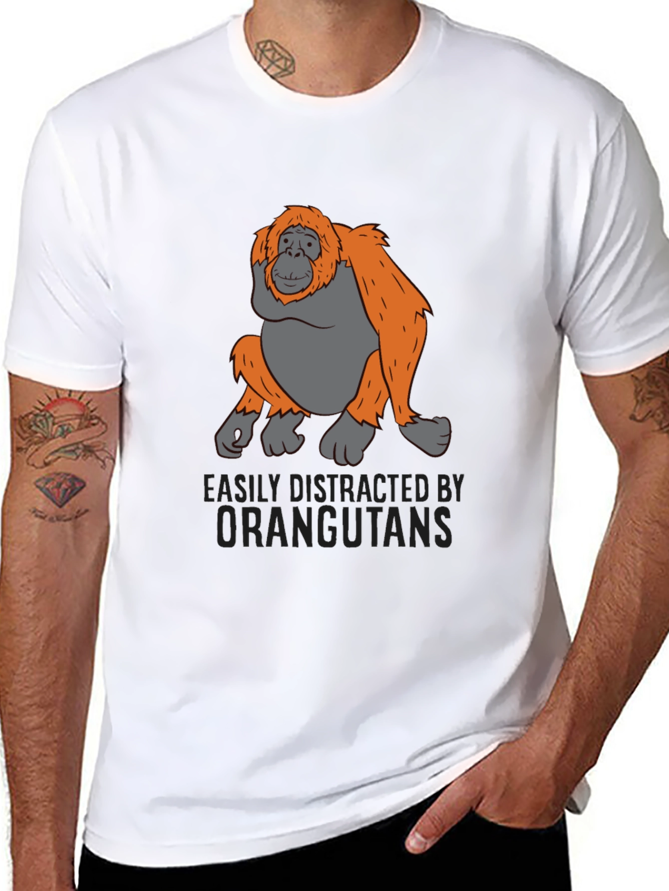 Easily Distracted Orangutan Tee