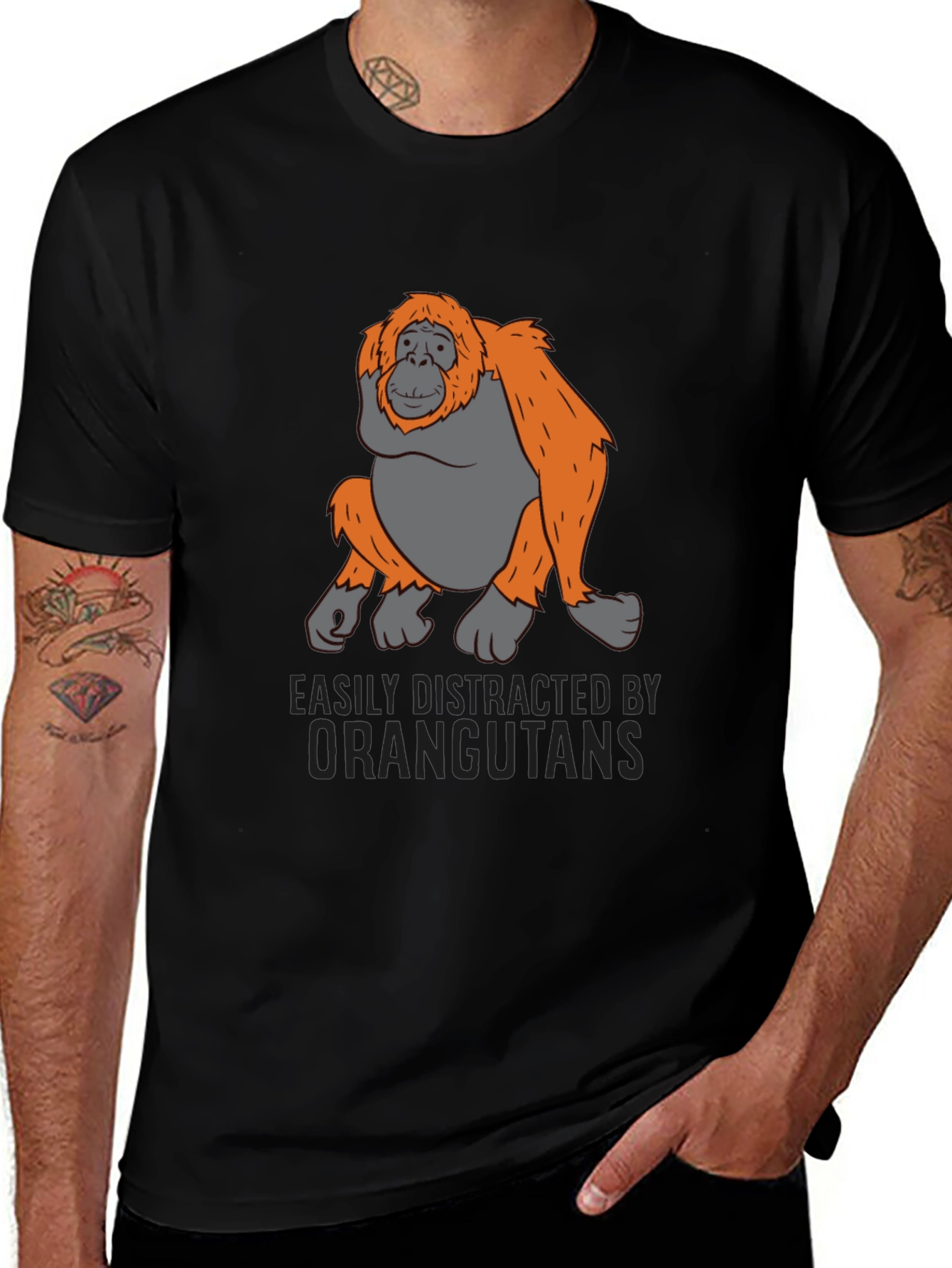 Easily Distracted Orangutan Tee