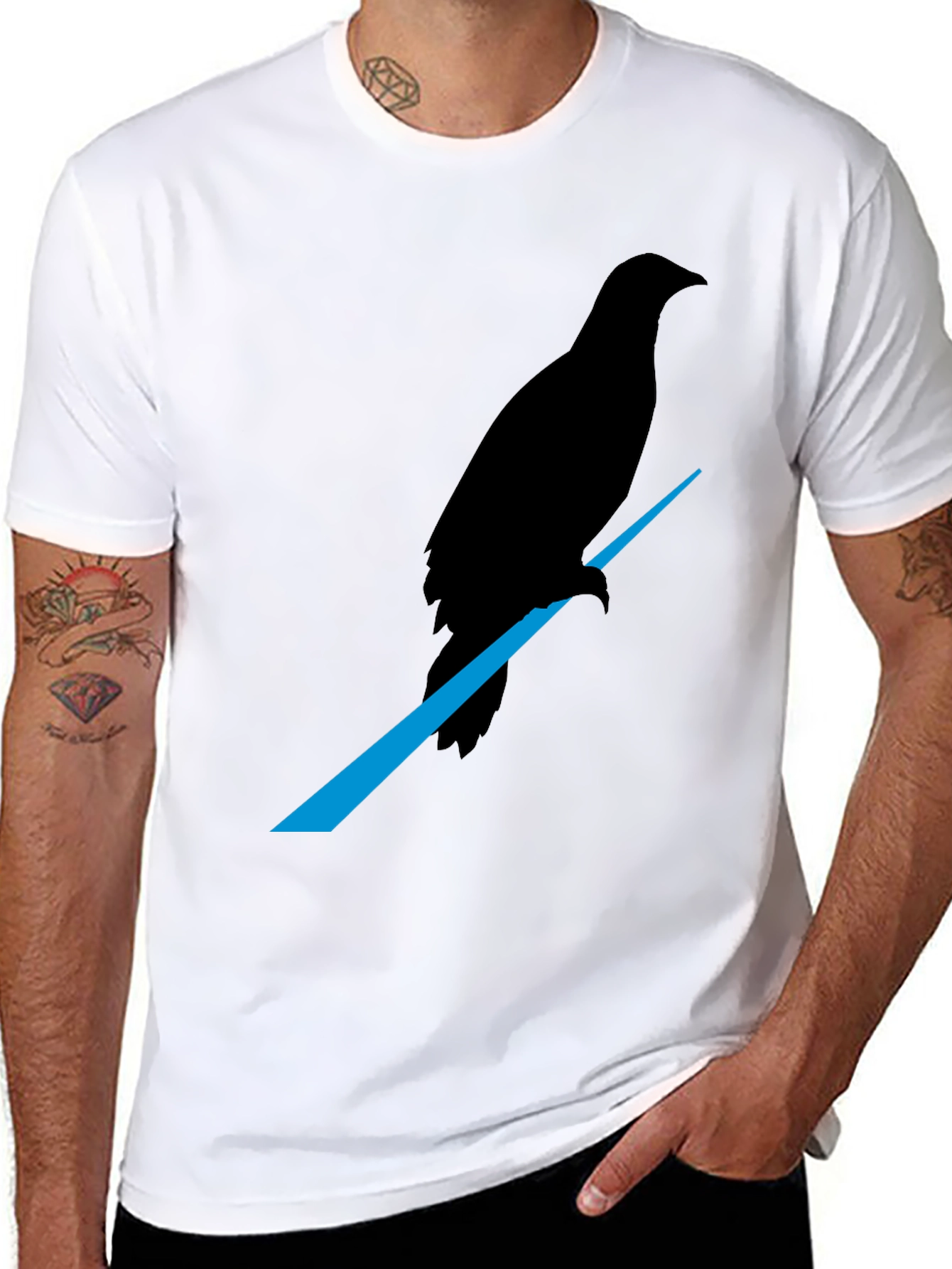 Raven Graphic Tee - Mens Black T-Shirt