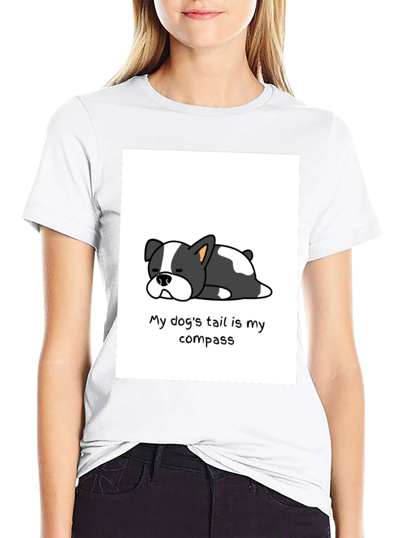 Cute Dog Compass T-Shirt
