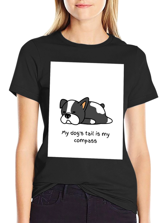 Cute Dog Compass T-Shirt