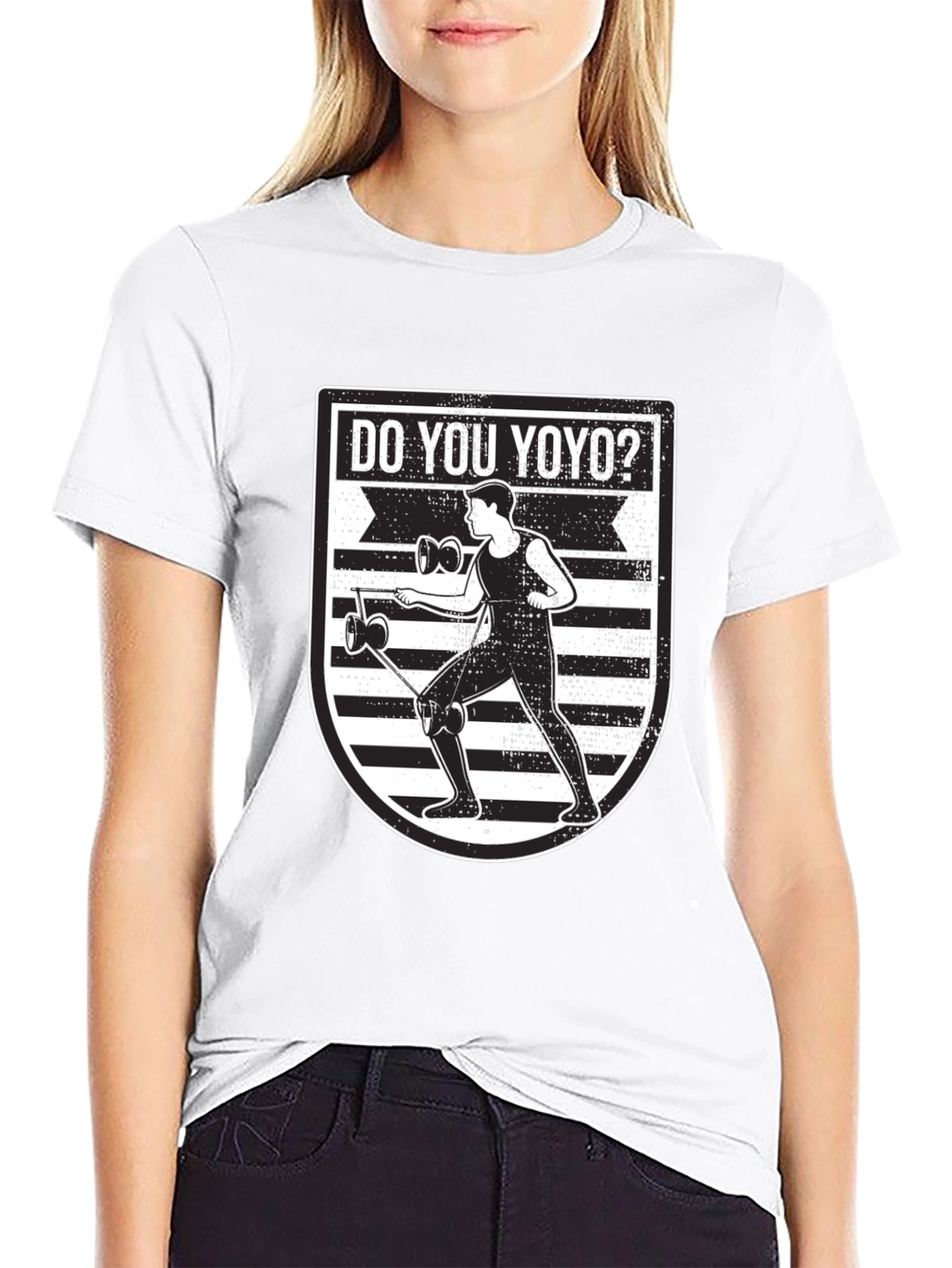 Do You Yoyo? Black Graphic T-Shirt