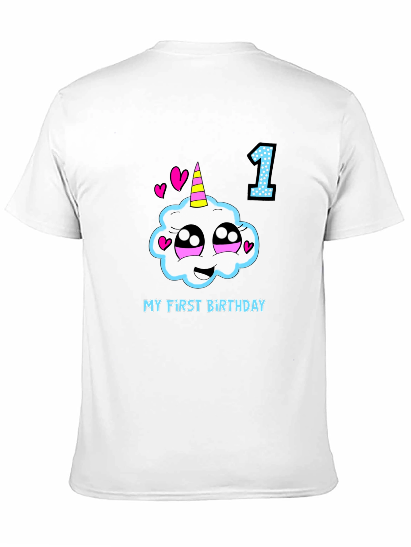 My First Birthday Unicorn Cloud T-Shirt