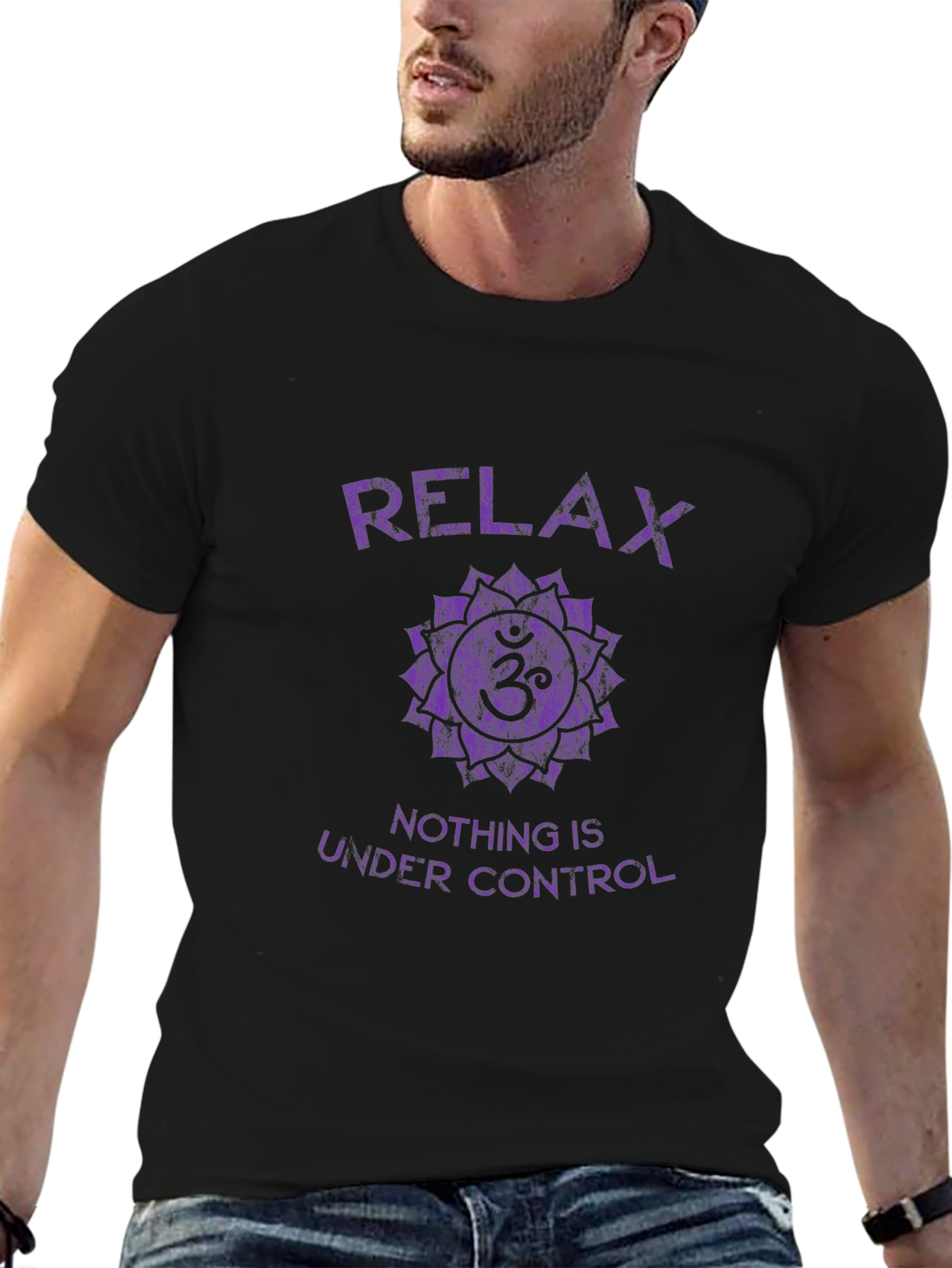 Relax Om Mandala Graphic T-Shirt