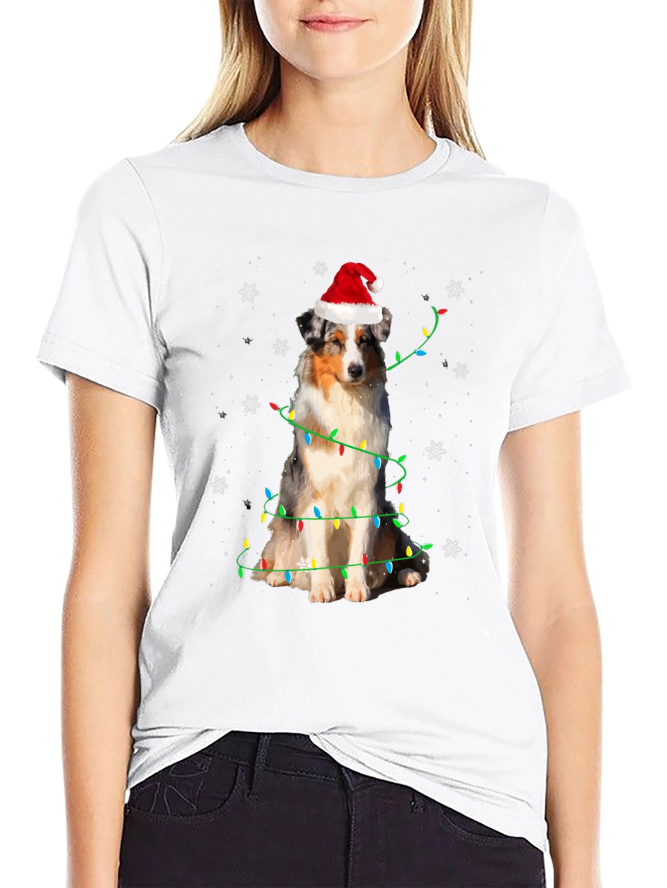 Festive Dog Christmas T-Shirt