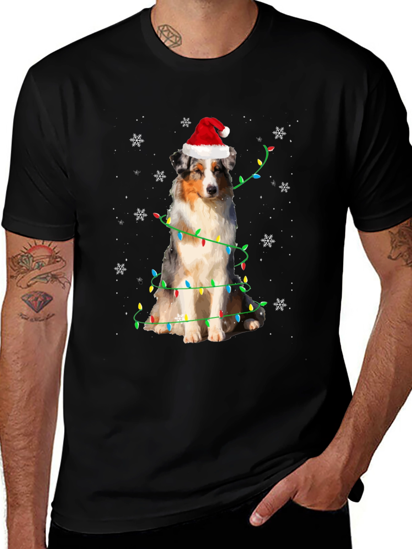 Festive Dog Christmas T-Shirt