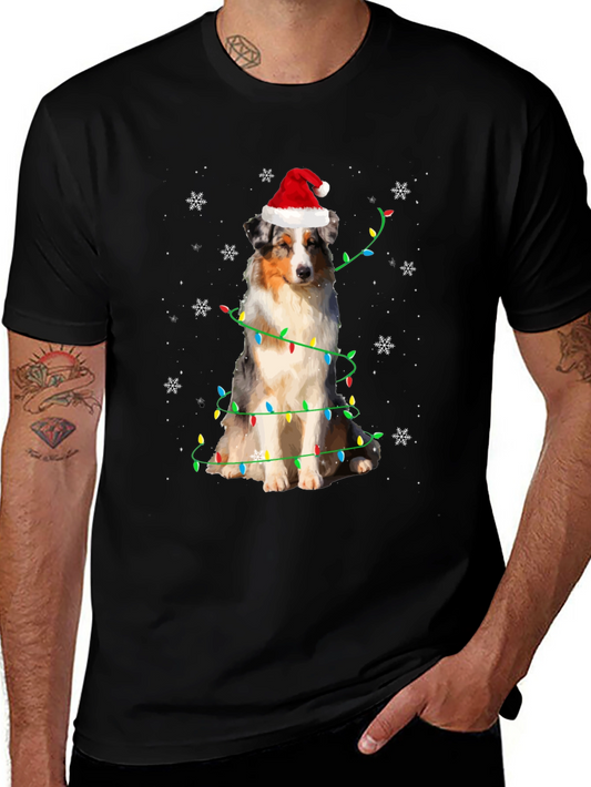 Festive Dog Christmas T-Shirt