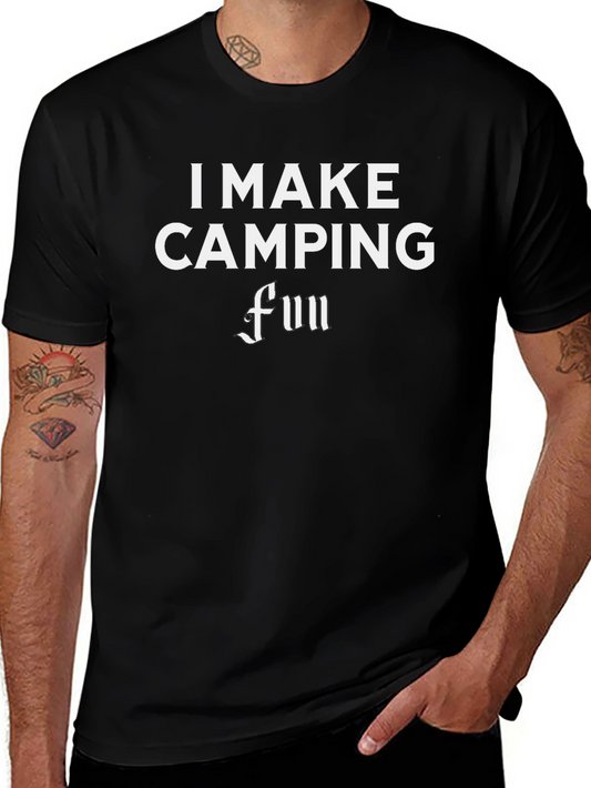 I Make Camping Fun Black T-Shirt