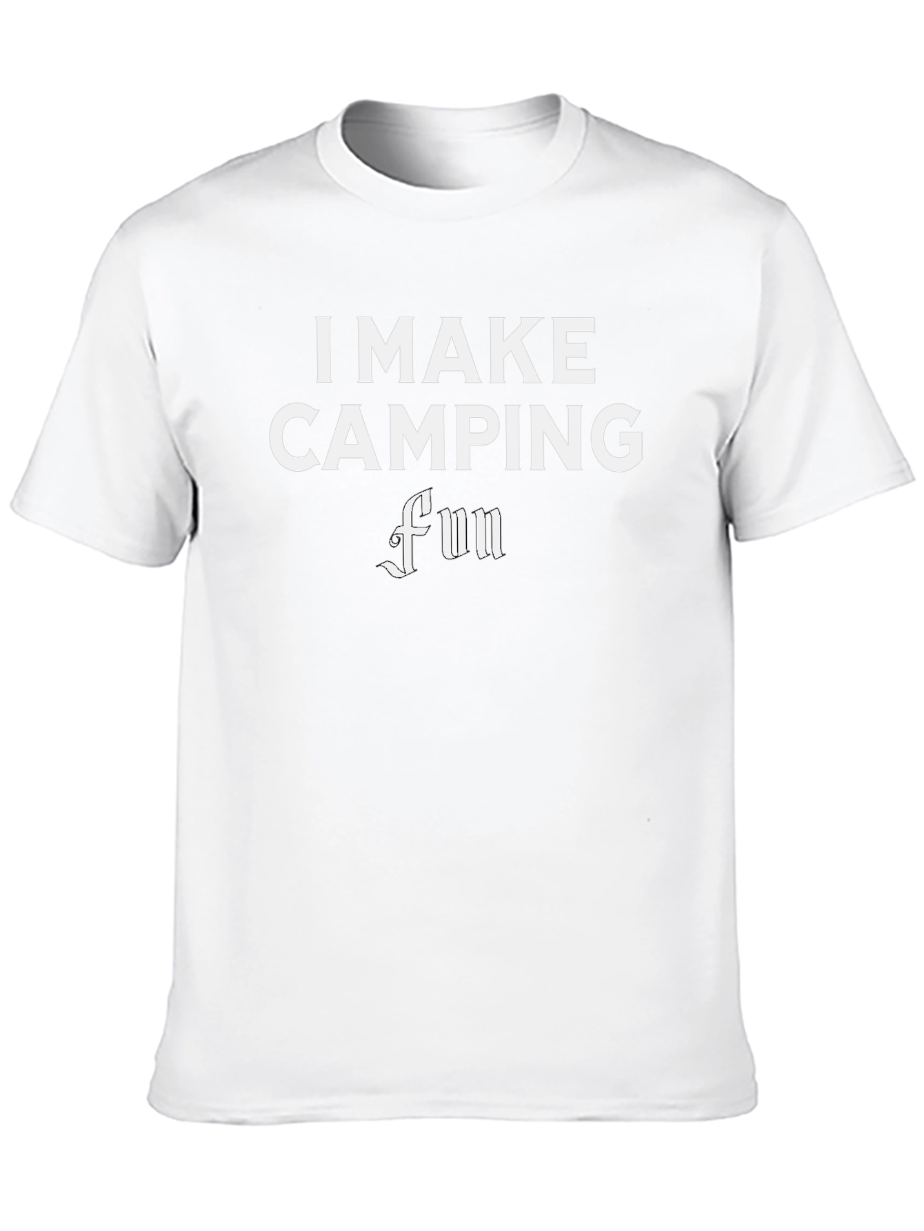 I Make Camping Fun Black T-Shirt
