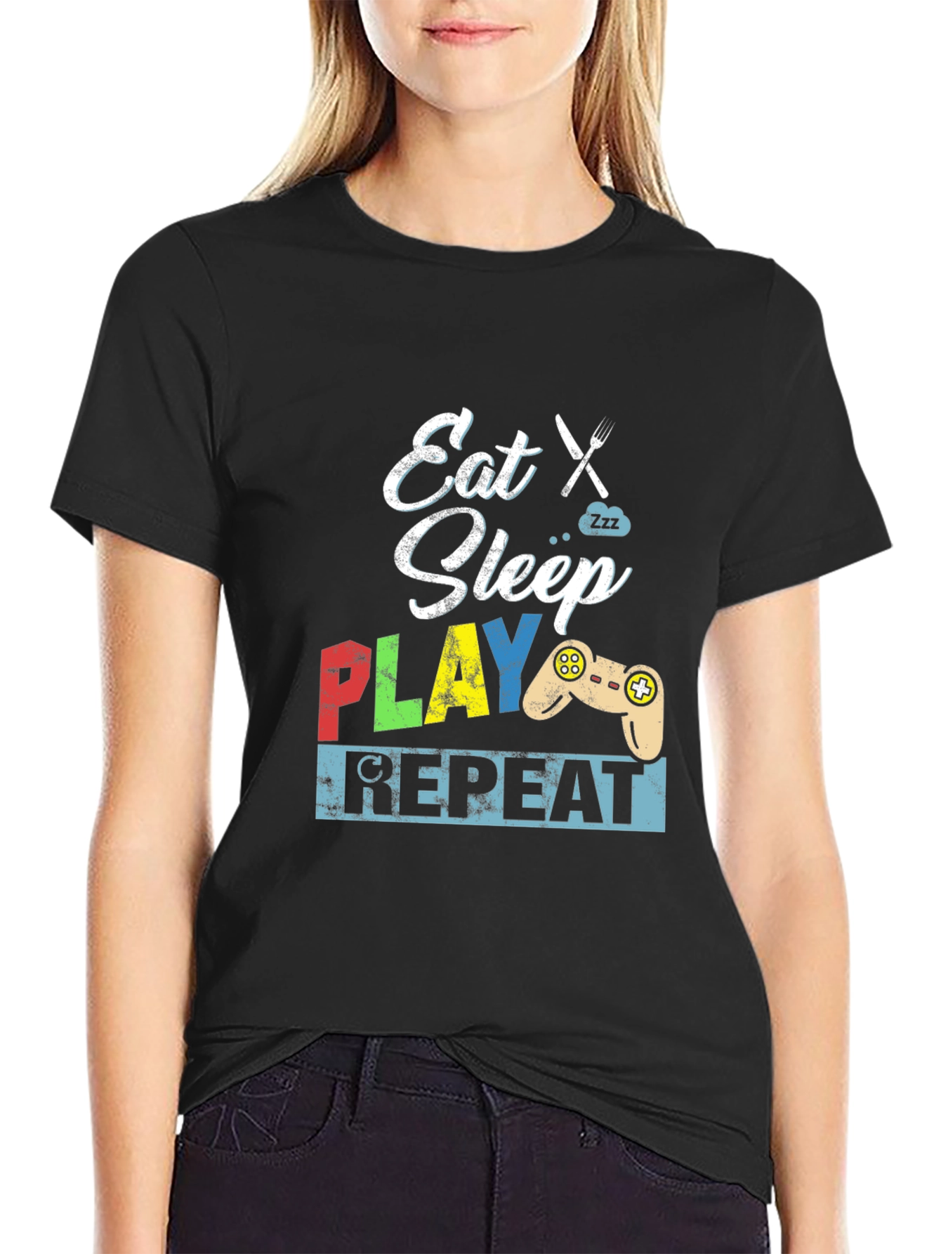 Eat Sleep Play Repeat Gamer T-Shirt
