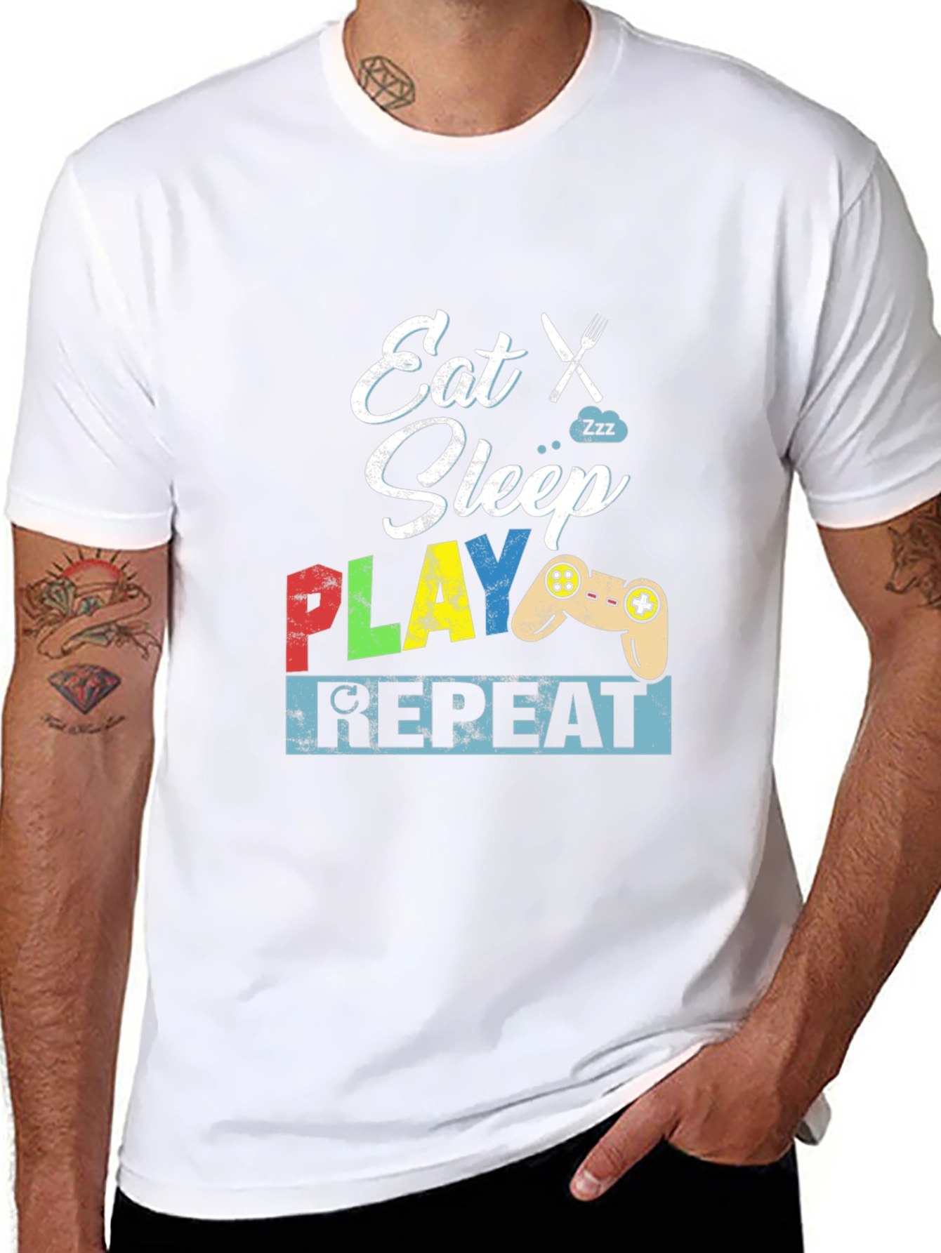 Eat Sleep Play Repeat Gamer T-Shirt