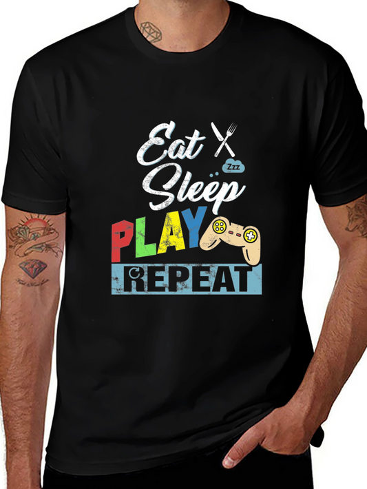 Eat Sleep Play Repeat Gamer T-Shirt