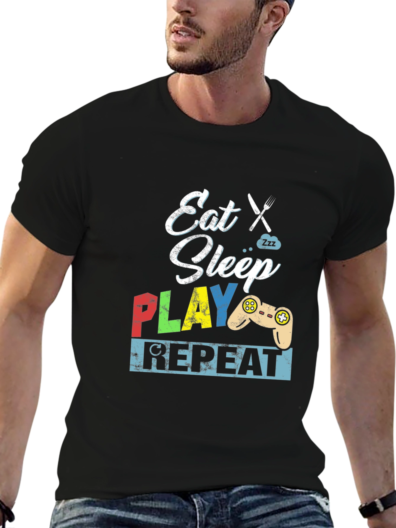 Eat Sleep Play Repeat Gamer T-Shirt