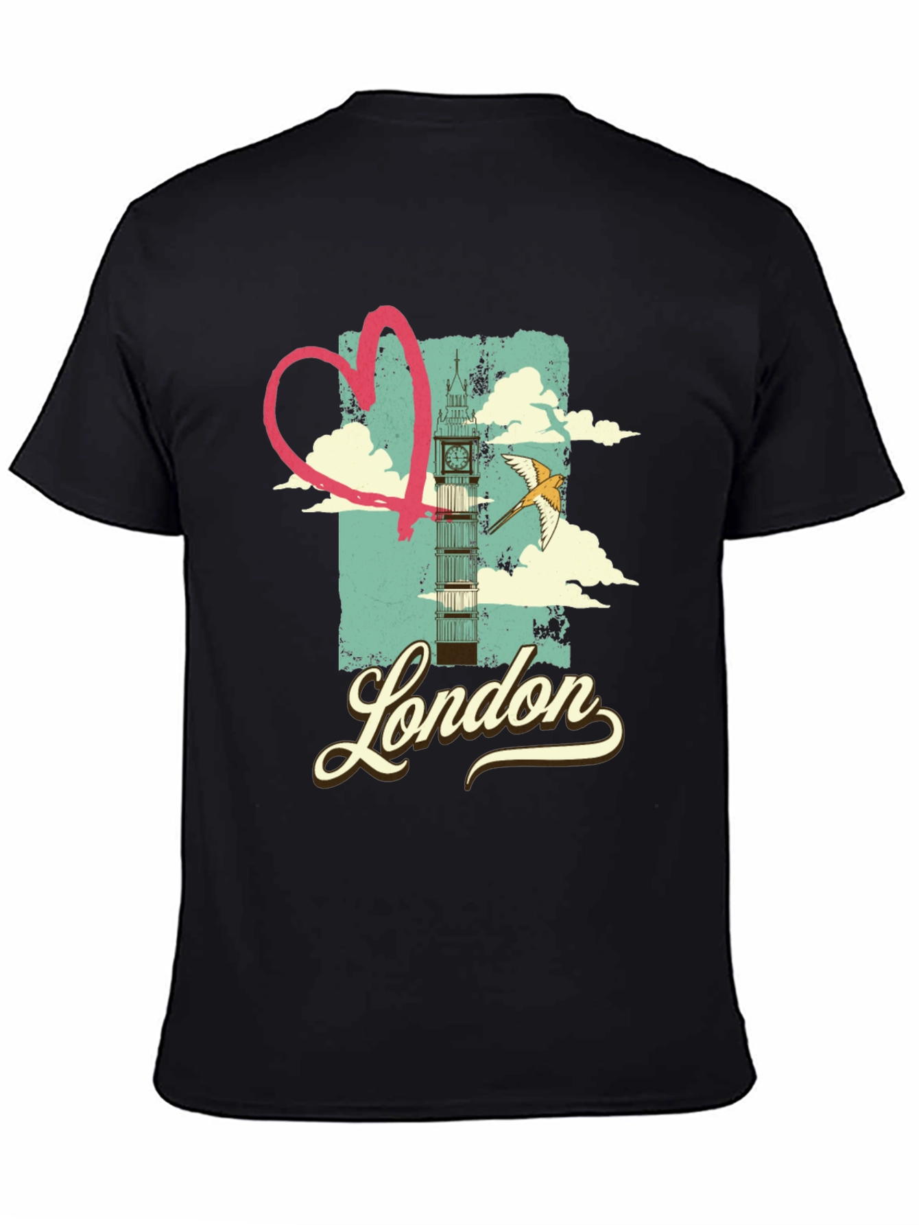 London Love T-Shirt - Retro Cityscape Design
