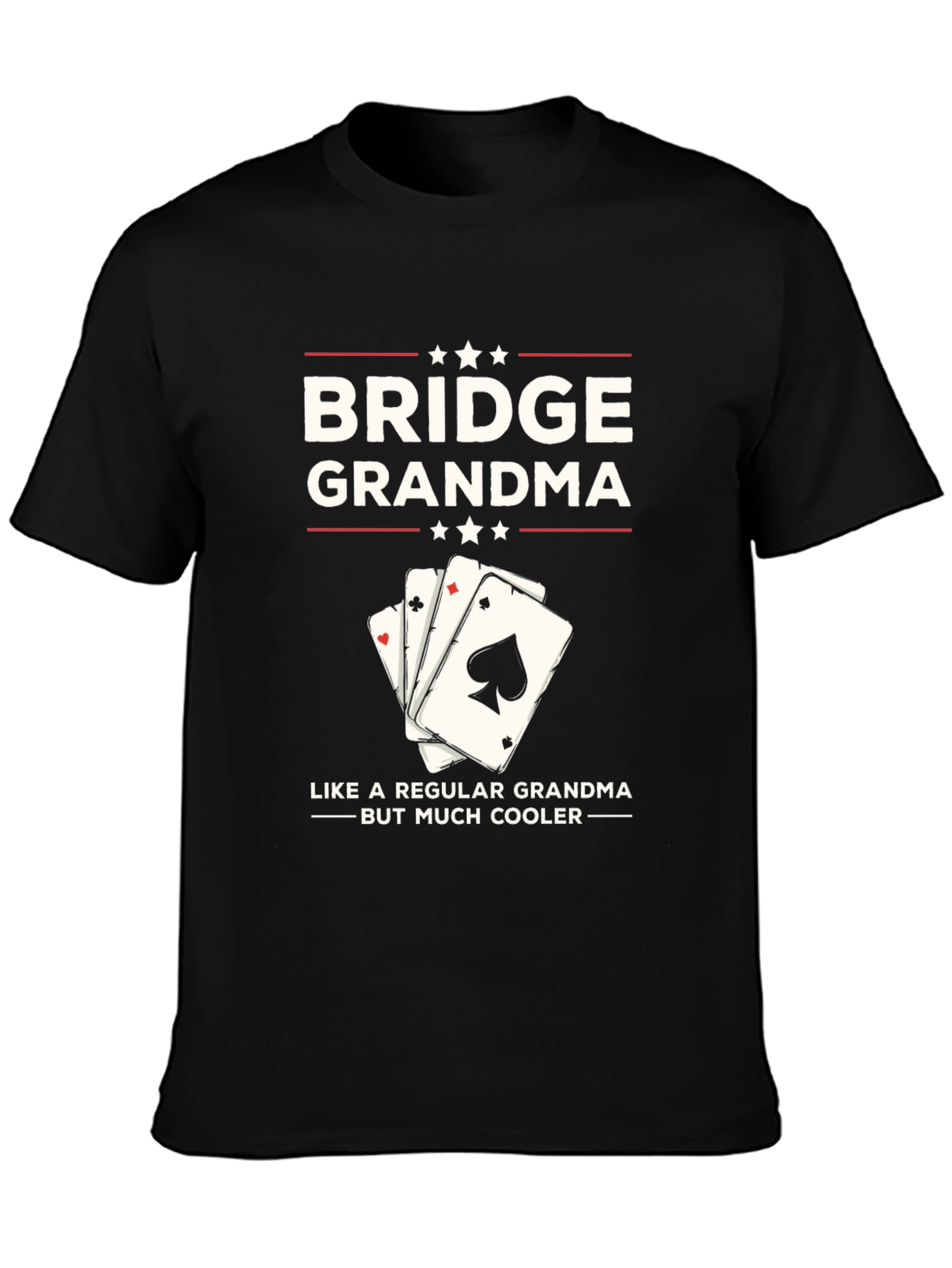 Bridge Grandma T-Shirt - Cool Card Player Tee