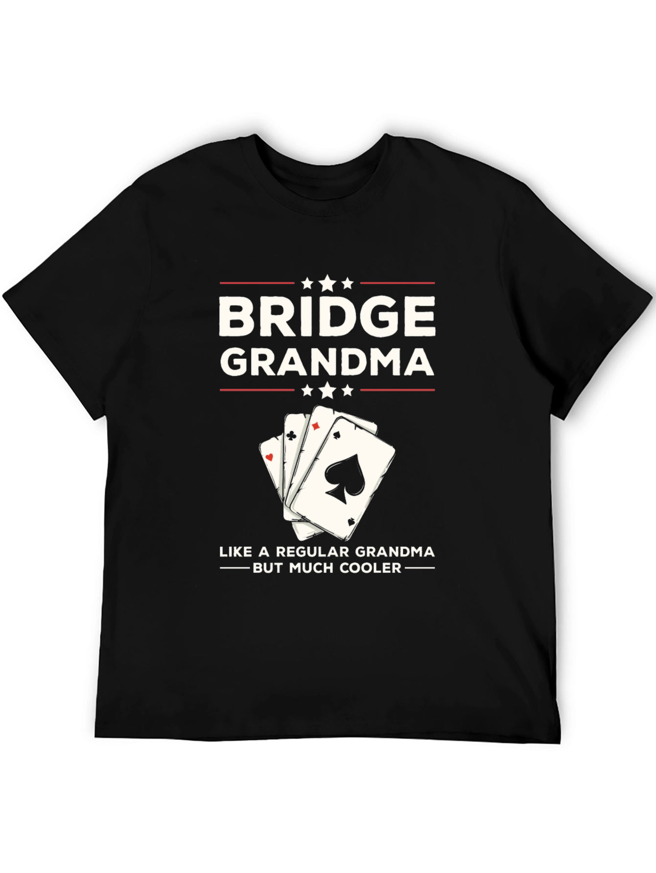 Bridge Grandma T-Shirt - Cool Card Player Tee