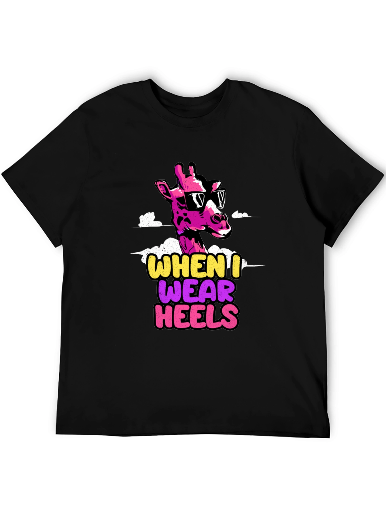 Funny Giraffe Heels T-Shirt
