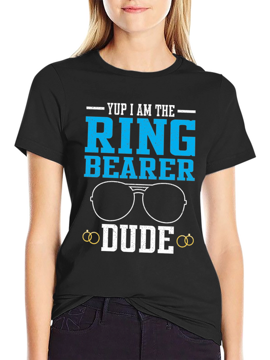 Ring Bearer Dude T-Shirt - Funny Wedding Tee