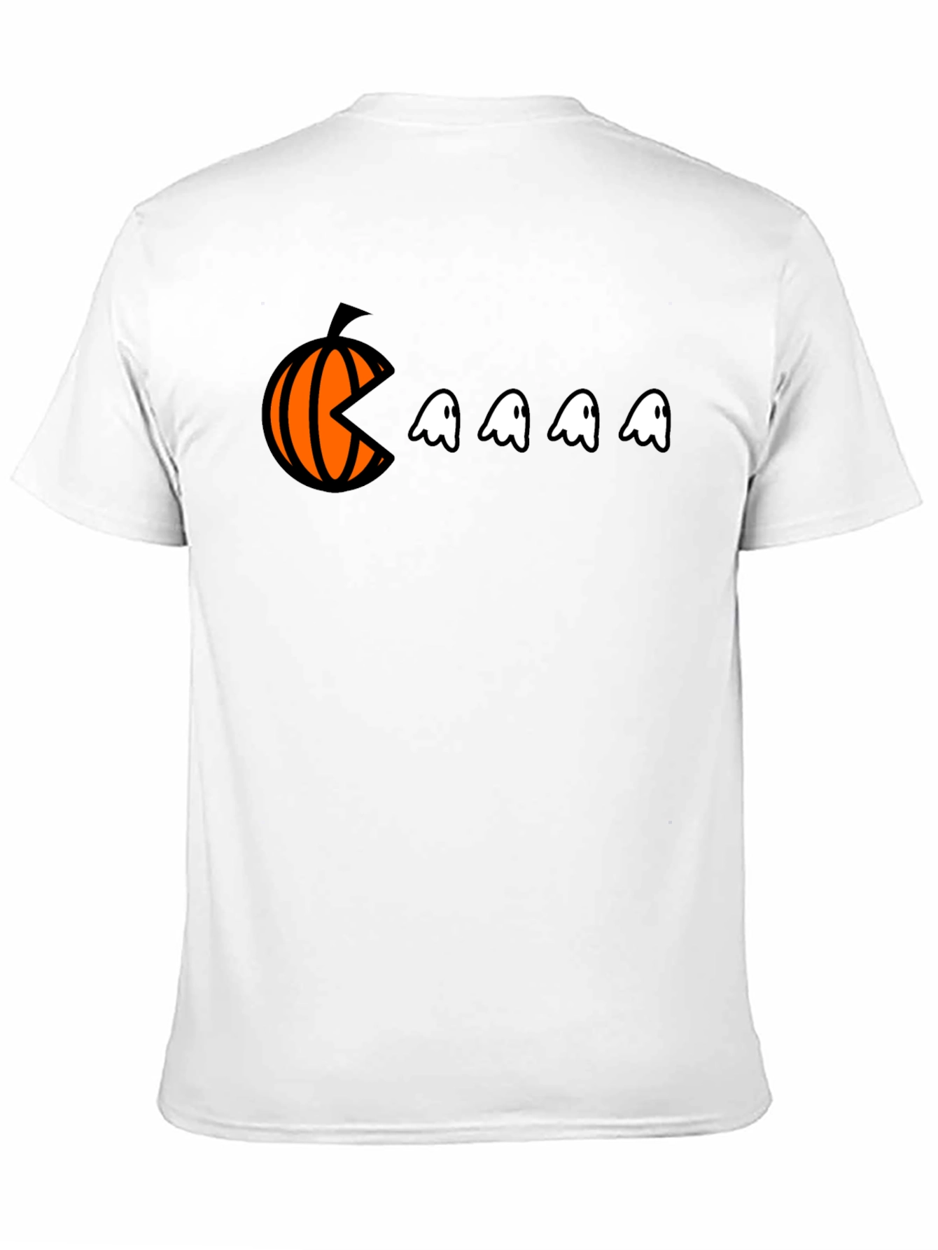Pac-Man Pumpkin Halloween Graphic Tee - Black