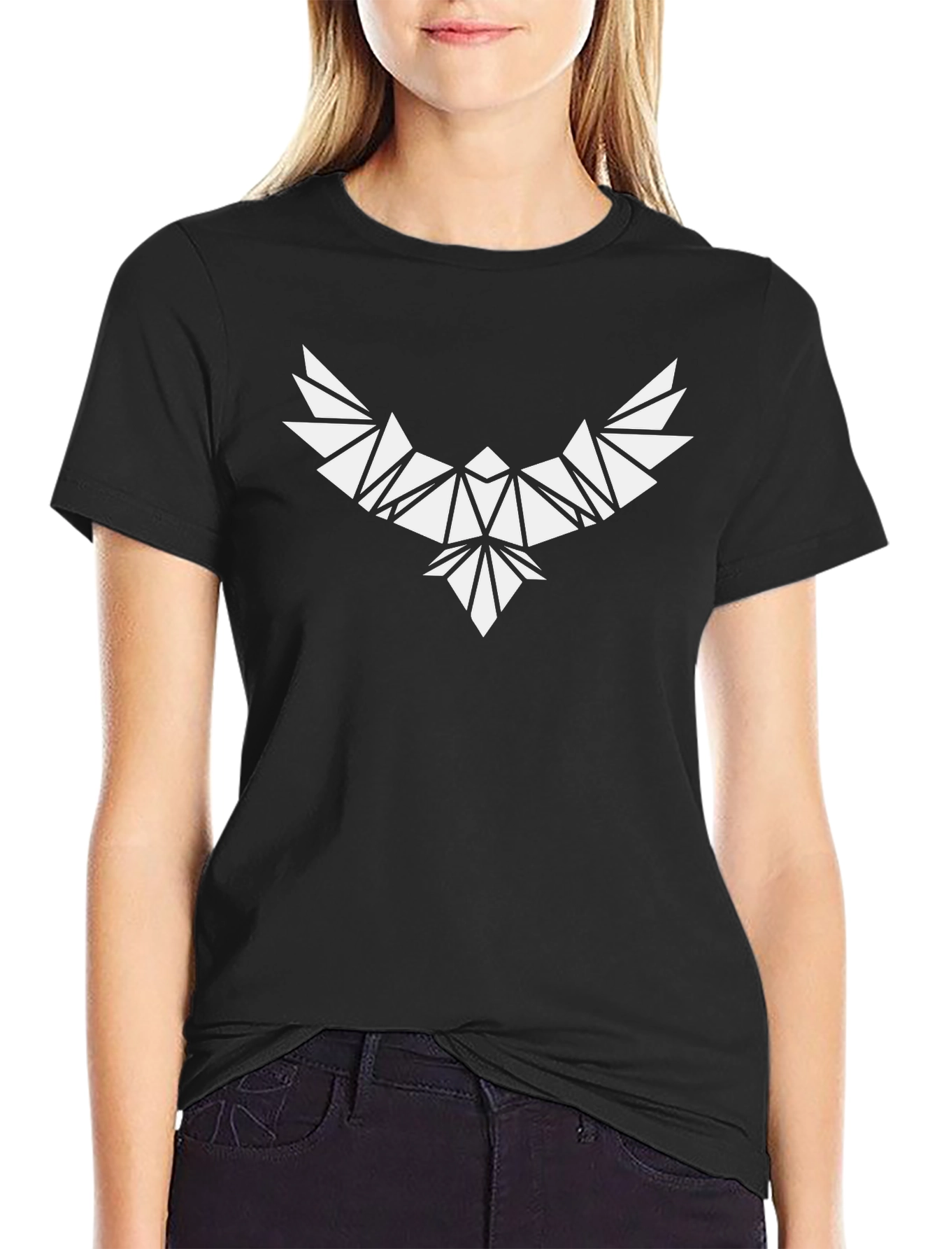 Geometric Eagle T-Shirt - Modern Graphic Tee