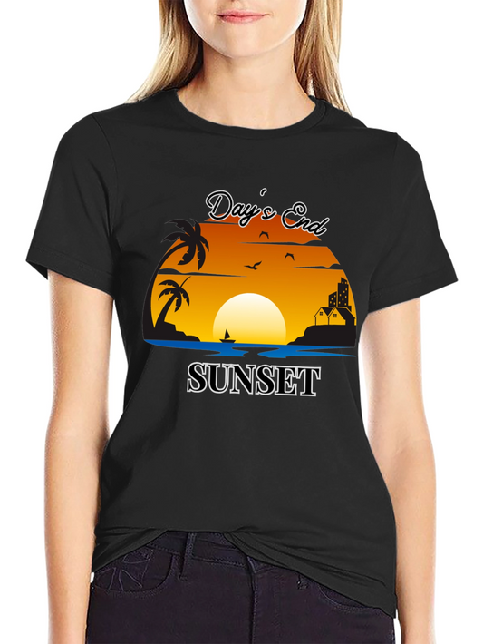 Days End Sunset Graphic Tee