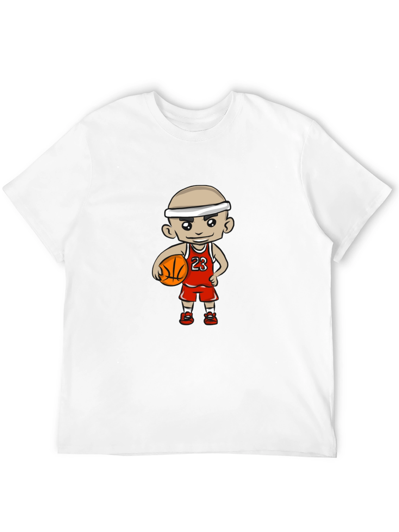 Cartoon Basketball Player Graphic T-Shirt