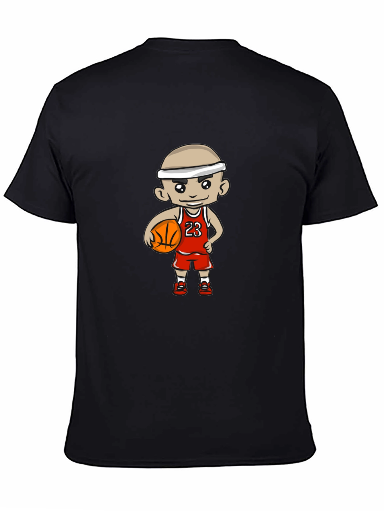 Cartoon Basketball Player Graphic T-Shirt