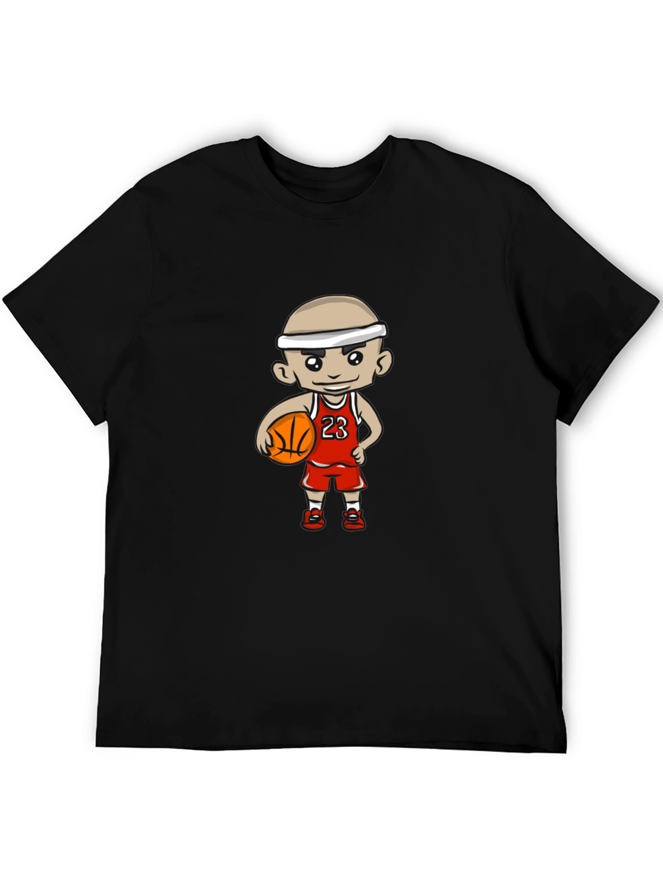 Cartoon Basketball Player Graphic T-Shirt