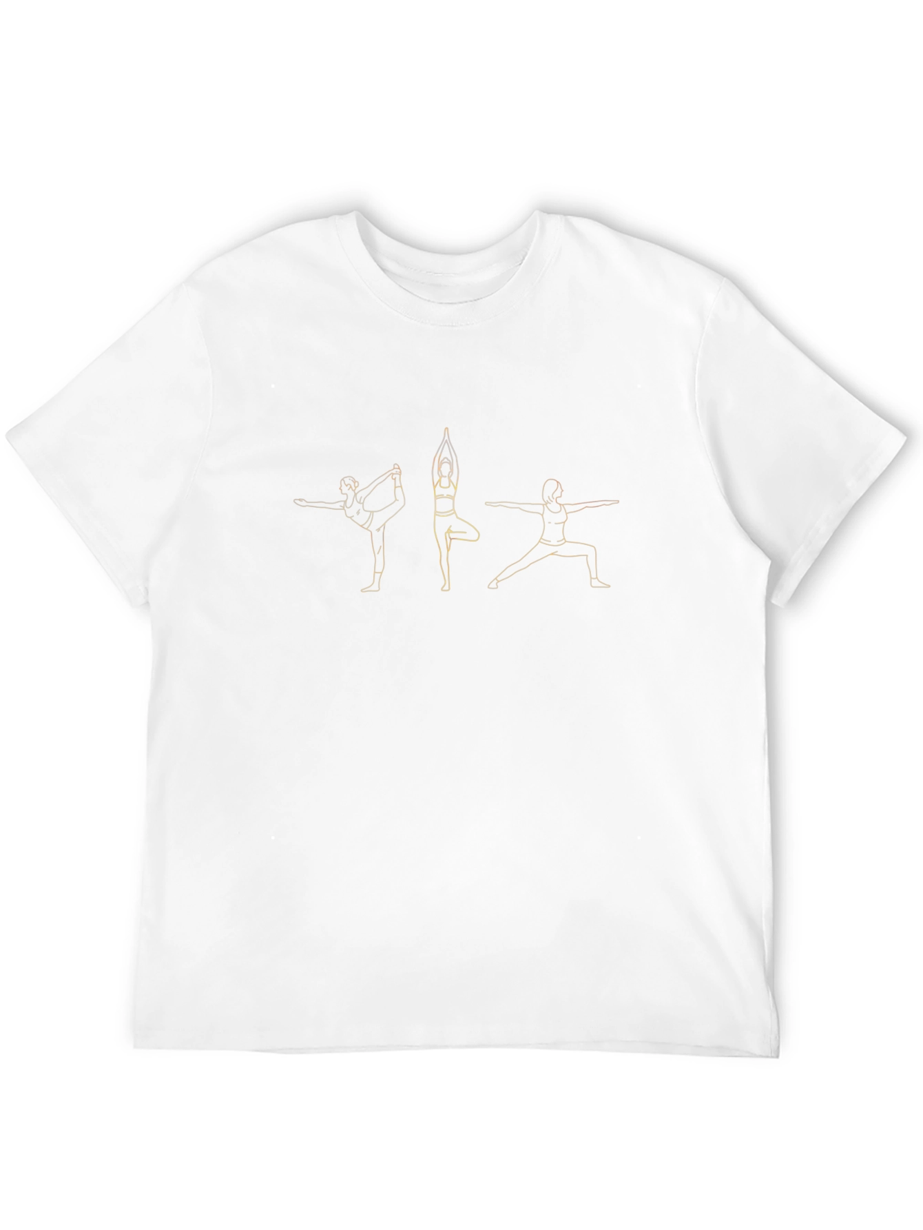 Yoga Pose Graphic Tee - Black Unisex T-Shirt