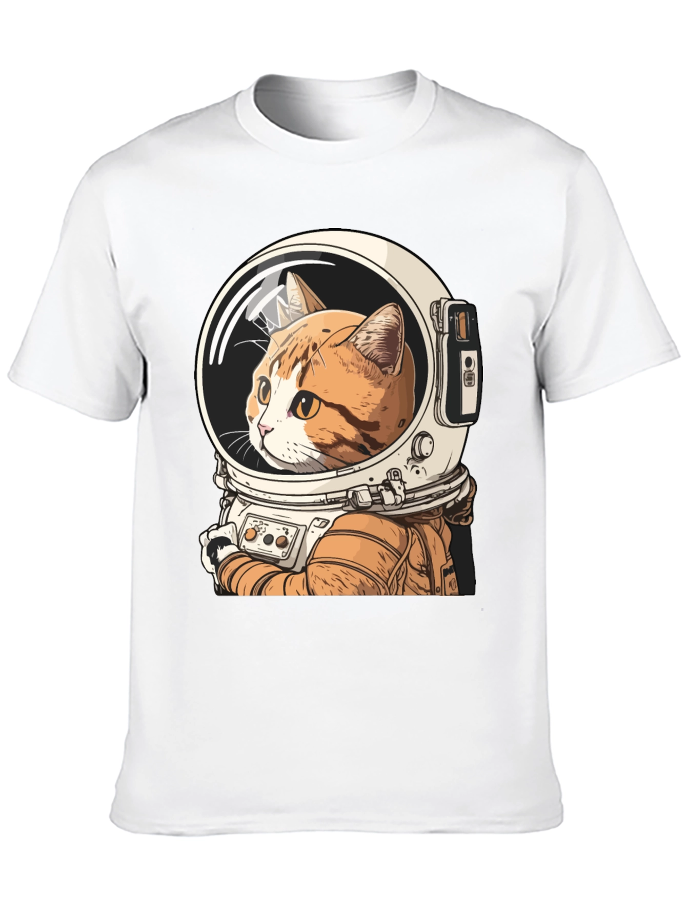 Cat Astronaut Graphic T-Shirt
